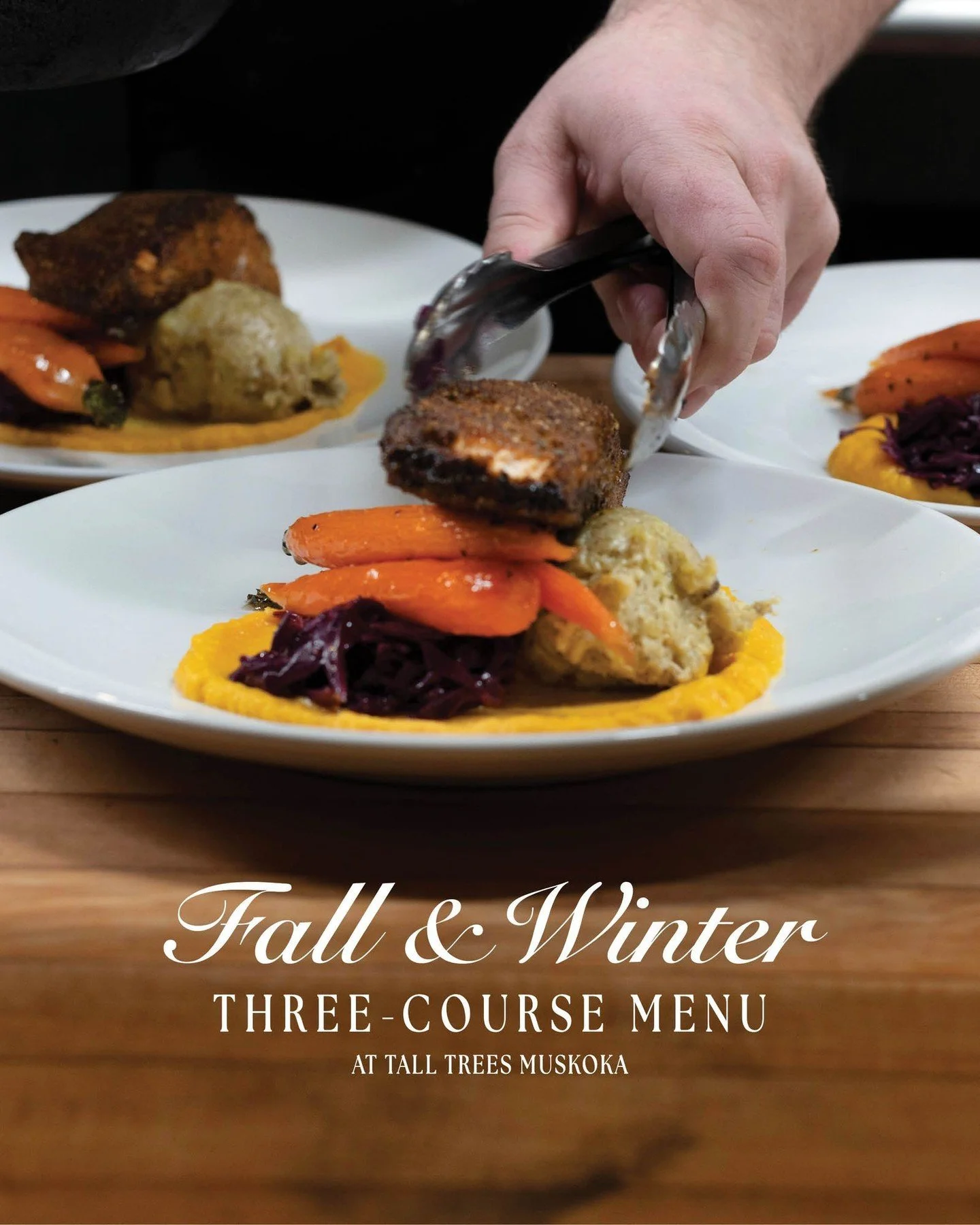 We brought our classic Blackened Salmon back to the Fall &amp; Winter Three-Course Menu this year! 

Rich, smoky notes from the salmon are complemented by a creamy b&eacute;arnaise, confit garlic mashed potatoes and seasonal vegetables; each element 