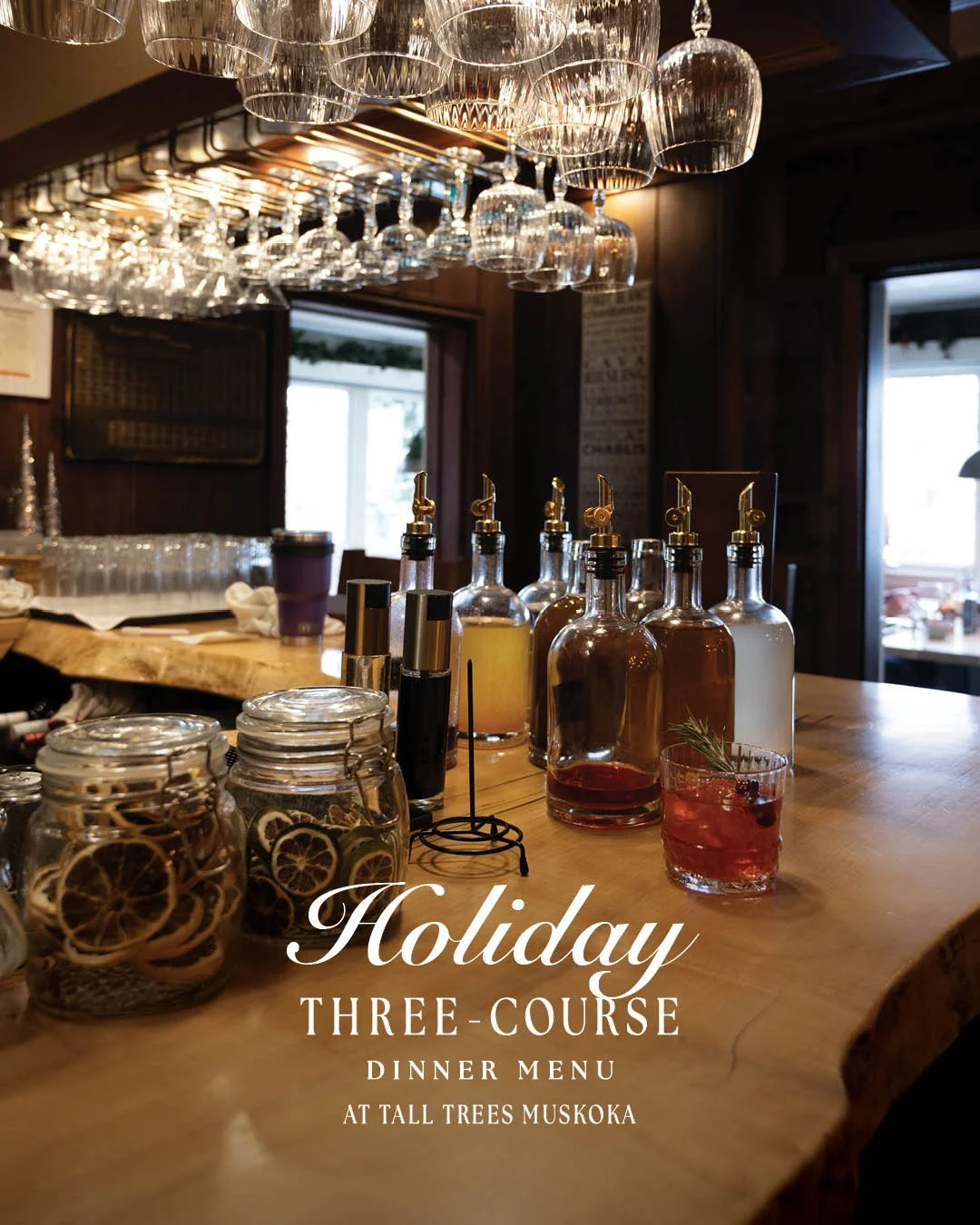 Here at Tall Trees, we&rsquo;re filling the air (and glasses) with holiday cheer in preparation for your holiday parties! 

Whether it be your coworkers, your best friends, or your wine club, assemble the crew for some holiday cheer and let us do all
