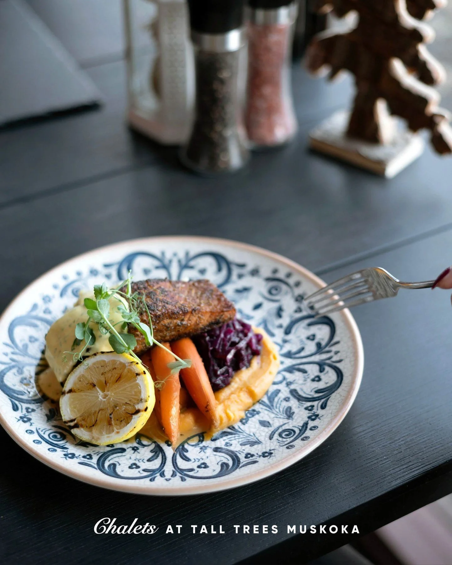 Some dishes earn their place on the menu because they never fail to satisfy. Our Blackened Salmon is one of them.

Seared to perfection, its smoky crust giving way to tender, flavourful fish. Beneath it, confit-garlic mashed potatoes provide rich, ve