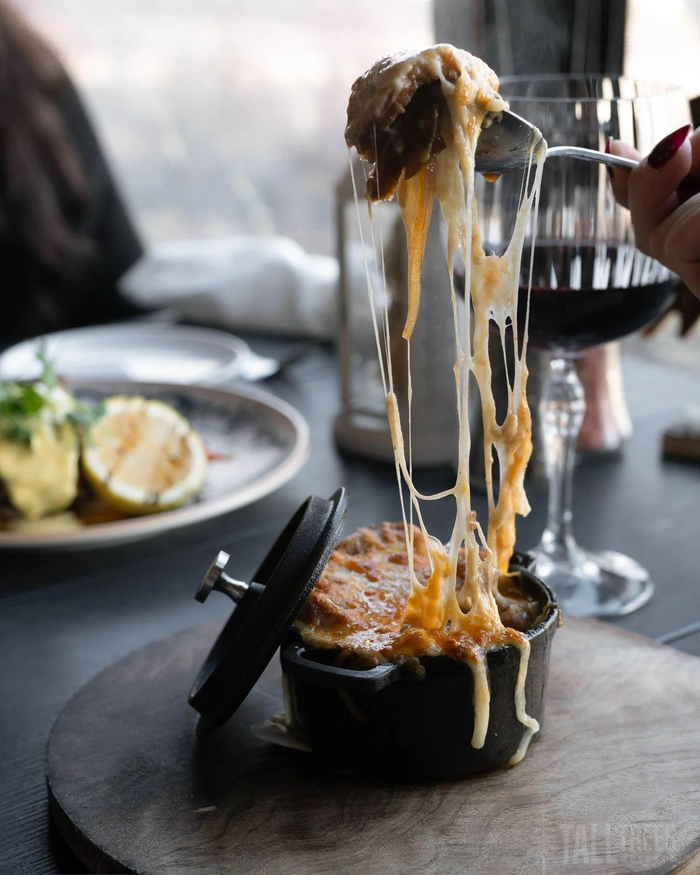 Golden, bubbling and irresistibly gooey&mdash;our French Onion Soup is stacked with Spanish onion, red onion, and leeks under a trio of melted cheeses that pull with every spoonful.

Reserve your table online: Link In Bio&uarr;

📍 Tall Trees is loca
