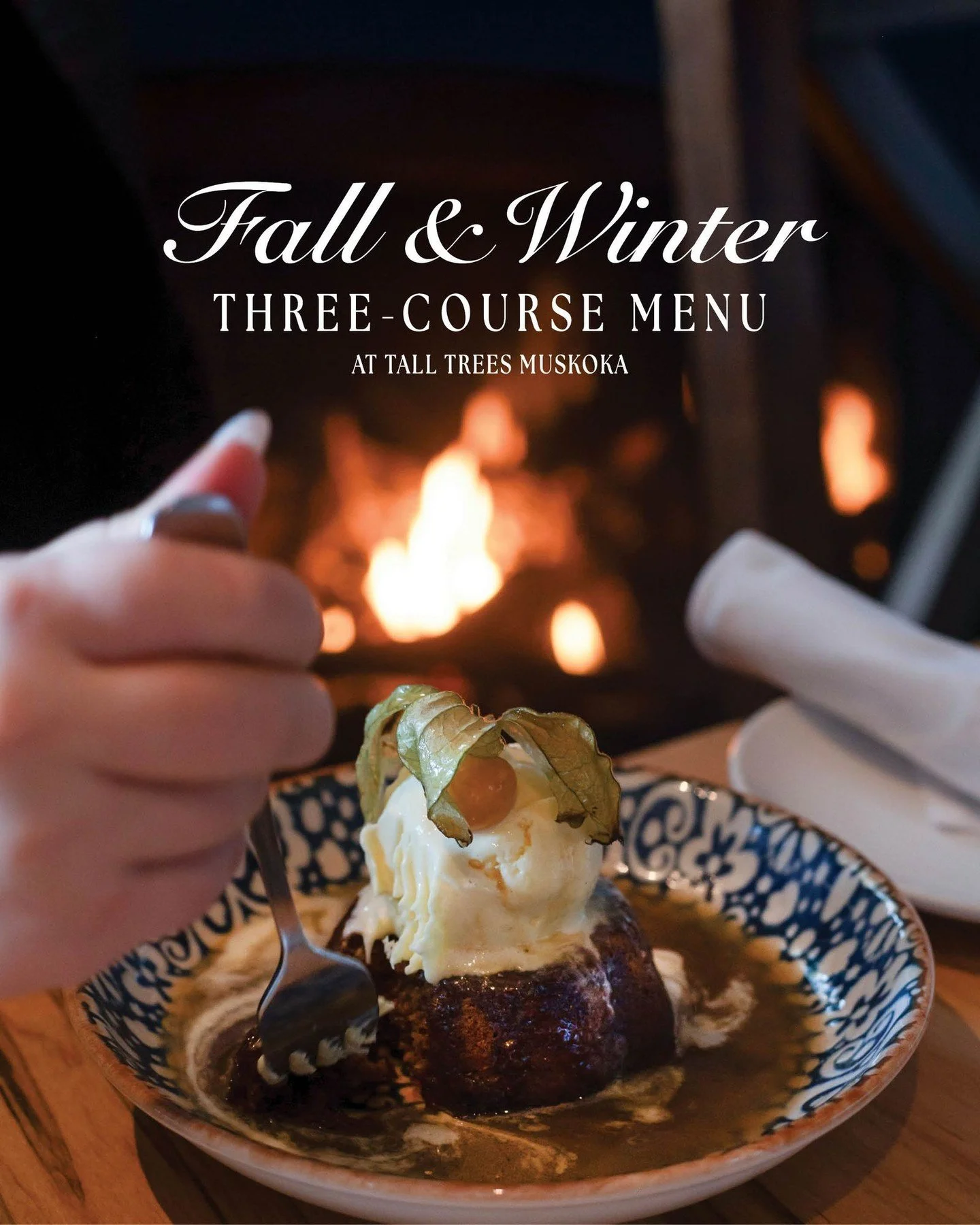 Molten bourbon toffee sauce meets melt-in-your-mouth, golden sponge for a quiet moment of decadence. 

Reserve your table online: Link In Bio&uarr;

📍 Tall Trees is located at 87 Main St W, Huntsville
📲 (705) 789-9769

Tall Trees: fresh and delicio