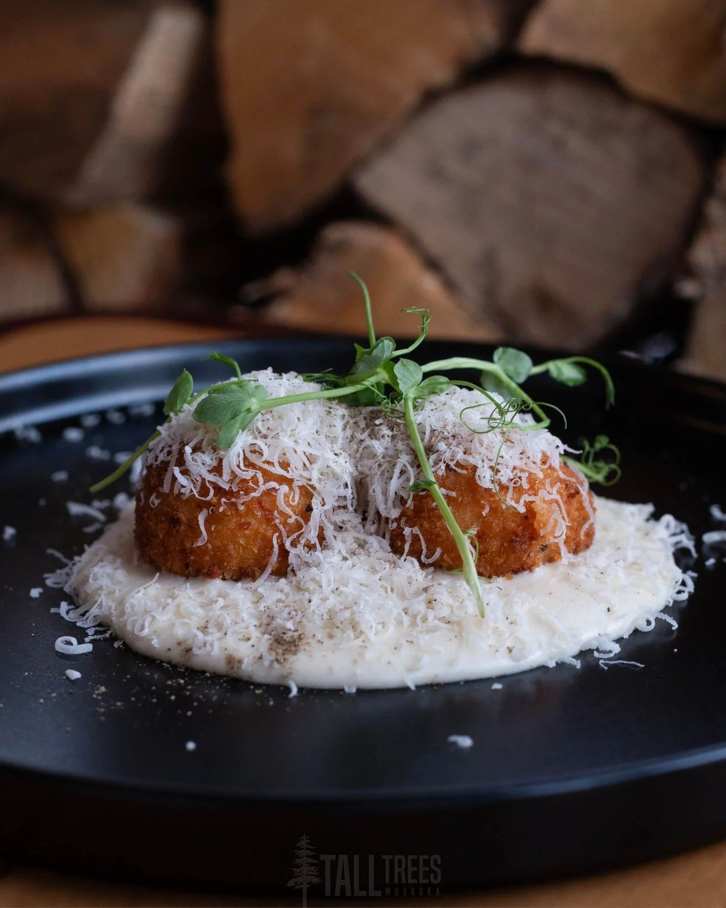 With its crispy outer shell and dense, cheesy, peppery interior, our Cacio e Pepe Arancini make a fantastic appetizer to start your Wednesday night at Tall Trees.

They pair very well with all three of the Wine &amp; Dine main courses, but we think t