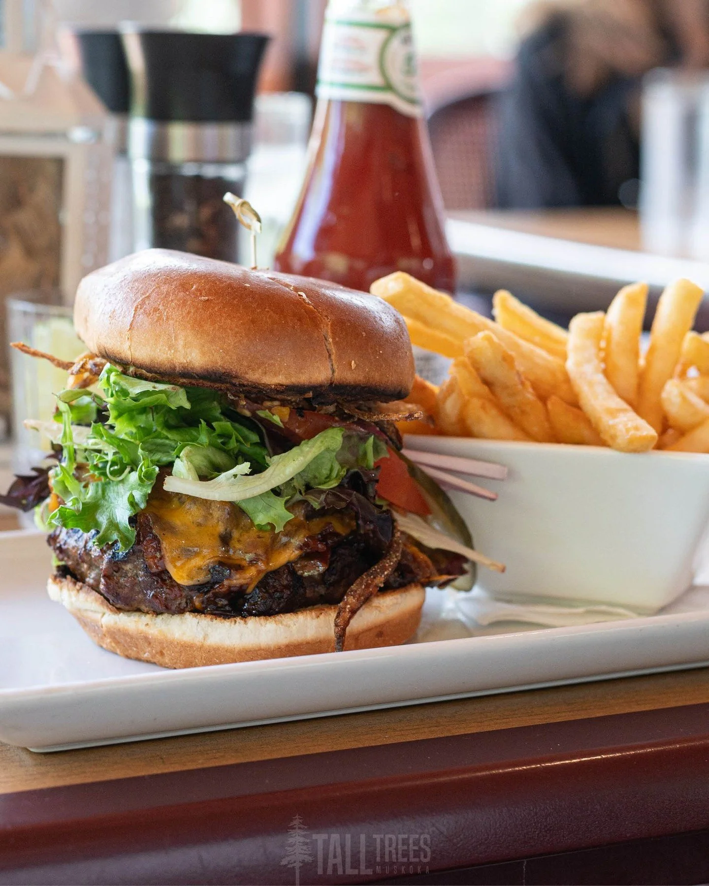 Not your average midday break! 🍔

Join us for lunch at Tall Trees for refined burgers, elevated handhelds and delicious featured cocktails. ✨ 

Reserve your table online: Link In Bio&uarr;

📍 Tall Trees is located at 87 Main St W, Huntsville
📲 (70