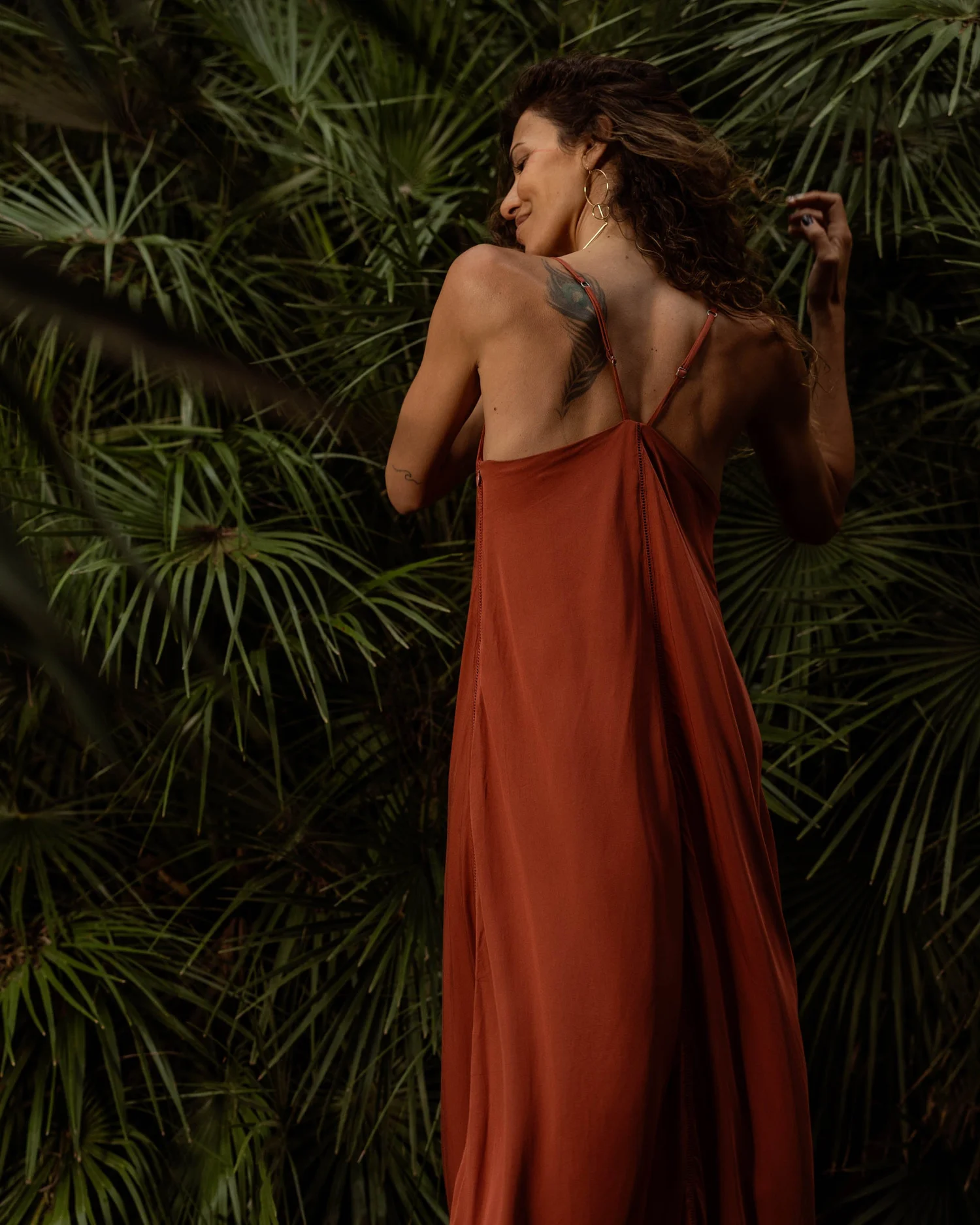 BORN SLIP DRESS RUST BERRY NOUSA | Artisanal Clothing for Travel & Conscious Living BORN SLIP DRESS RUST BERRY NOUSA | Artisanal Clothing for Travel & Conscious Living