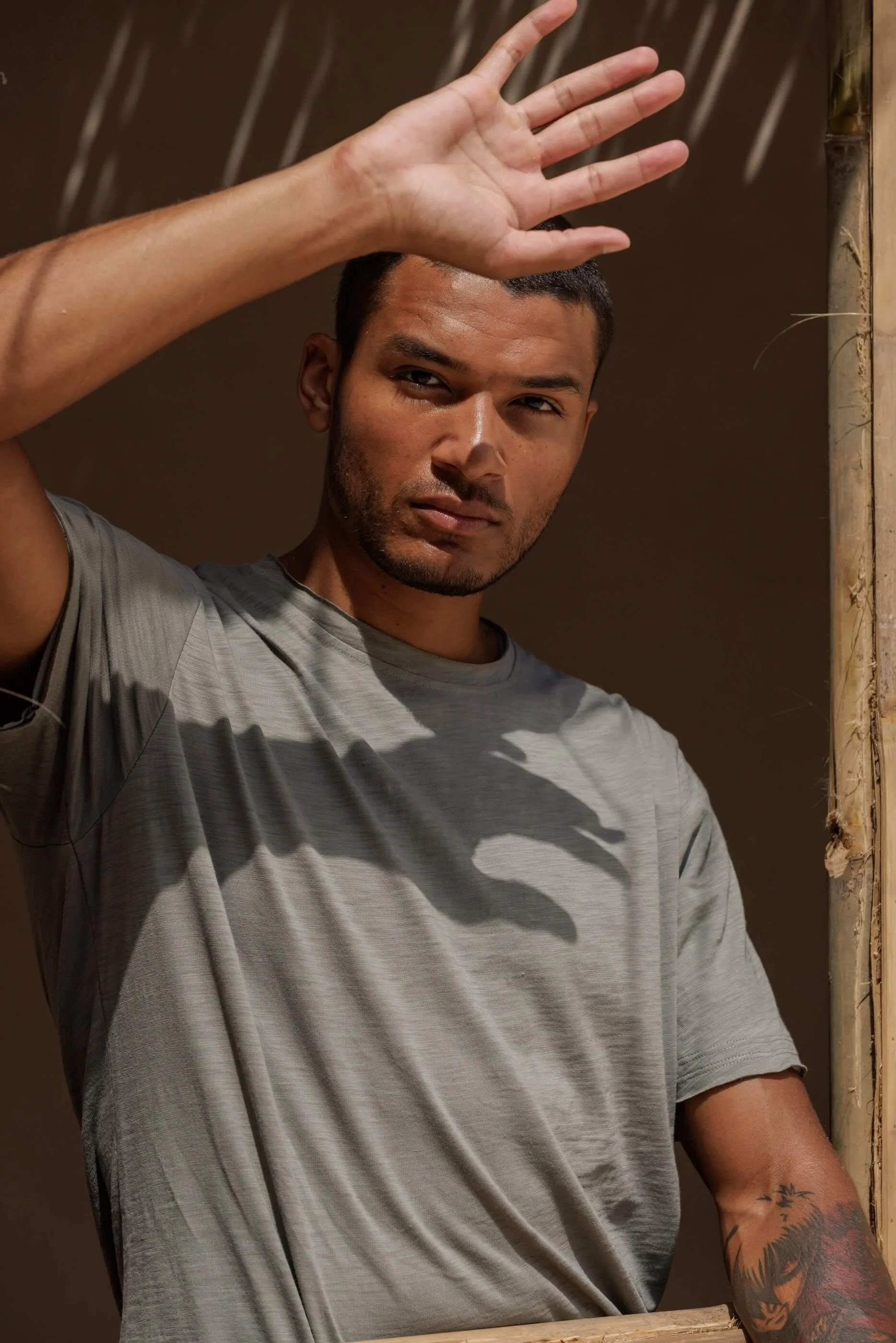 NESTOR COTTON T-SHIRT — DUST GREY