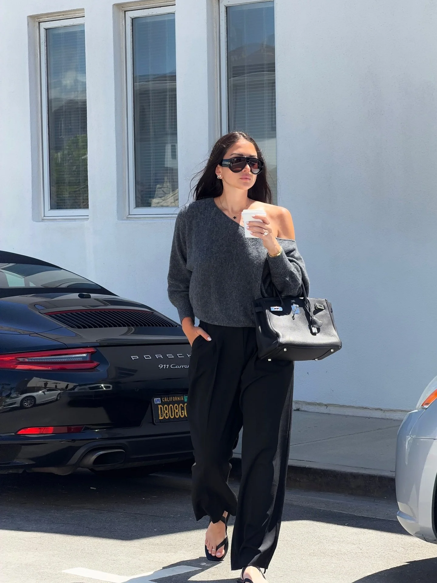 An ideal morning that brings me peace: walking around, coffee in hand, nowhere urgent to be.