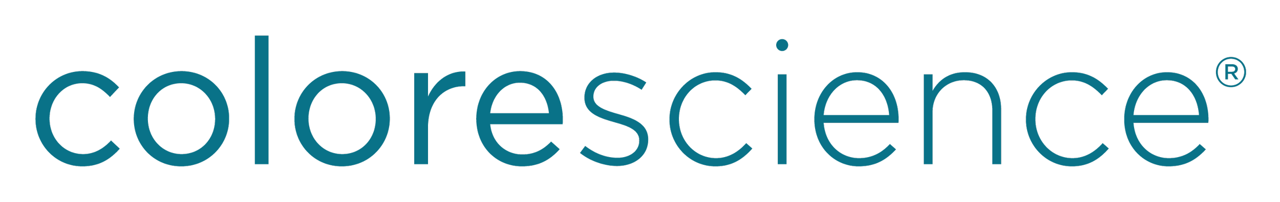 ColorScience logo in blue font.