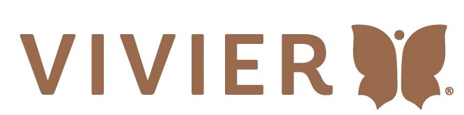 The text "VIVIER" followed by a butterfly logo.