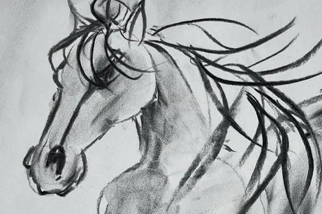 Art in the Park: How to Draw Horses with Vine Charcoal