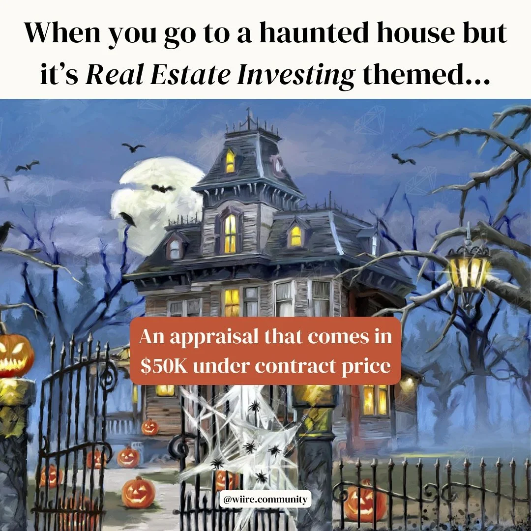 BOO! (we&rsquo;re scared) 🎃👻

The WIIRE Community doors are now open to our waitlist only! Comment &ldquo;ready&rdquo; to get in the loop!

#womeninvestinrealestate #womeninrealestate #realestate #realestateinvesting #rei #reicommunity #wiire #wiir