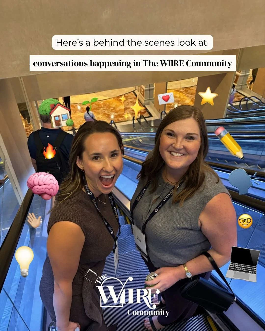 One of the best parts of The WIIRE Community is our Community Chat. 💬

This is a space for all of our members to ask questions, provide support, share wins + more! 

The conversations that take place here (on the daily!) are full of invaluable knowl