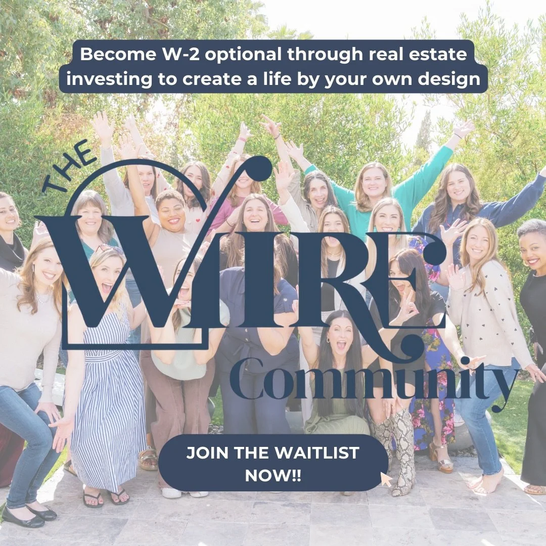Real estate is easier when you&rsquo;re not doing it alone.

The WIIRE Community is doors are opening soon and there is no better room to be in if you&rsquo;re serious about scaling, building wealth, and designing a life you love.

Comment &ldquo;rea