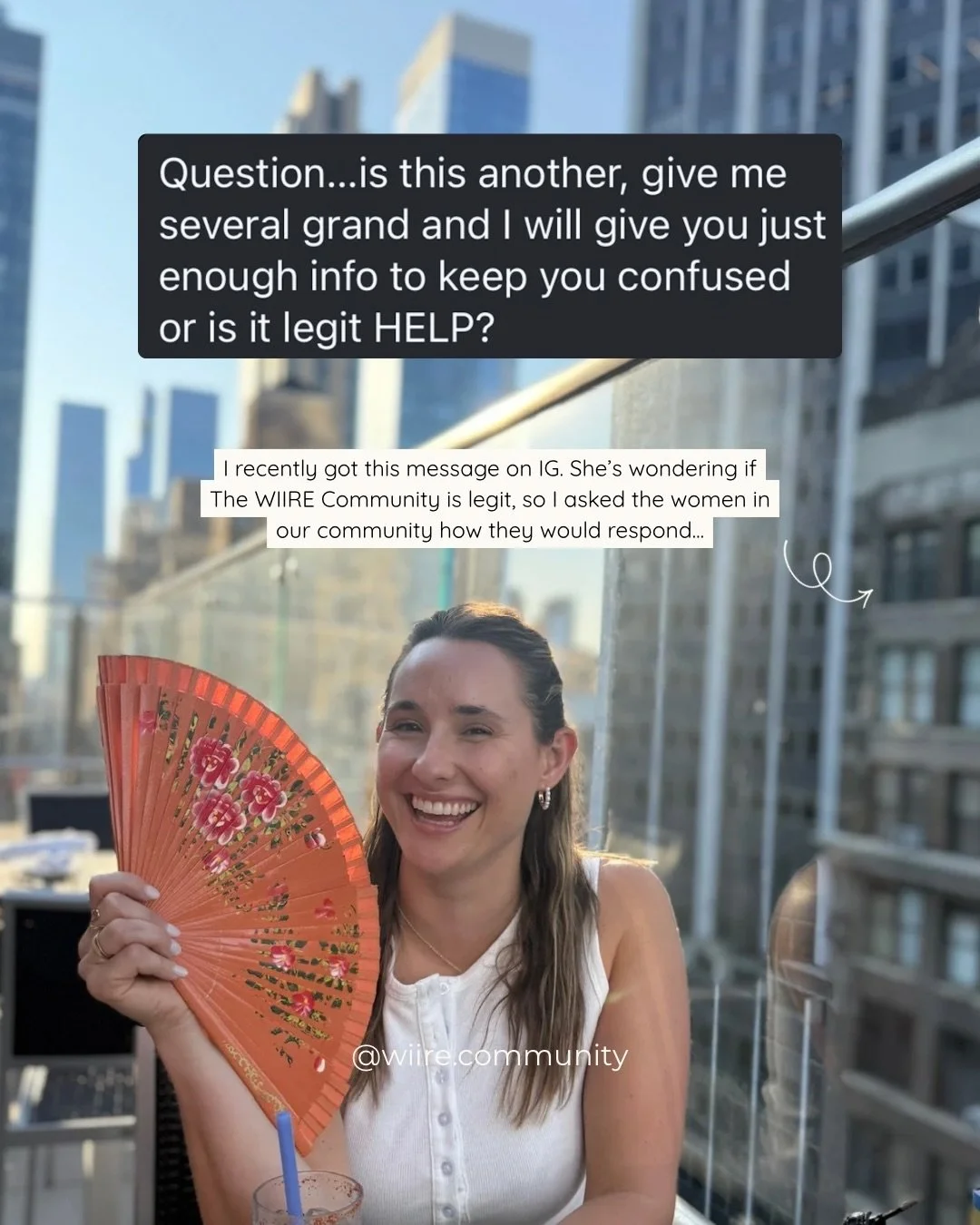 The online space is flooded with gurus and get rich quick gimmicks.

Which was partly a motivation for us when we created The WIIRE Community.

Our main goal was &amp; still is, to curated a space that is anti-guru, anti-BS, and anti-fluff.

We striv