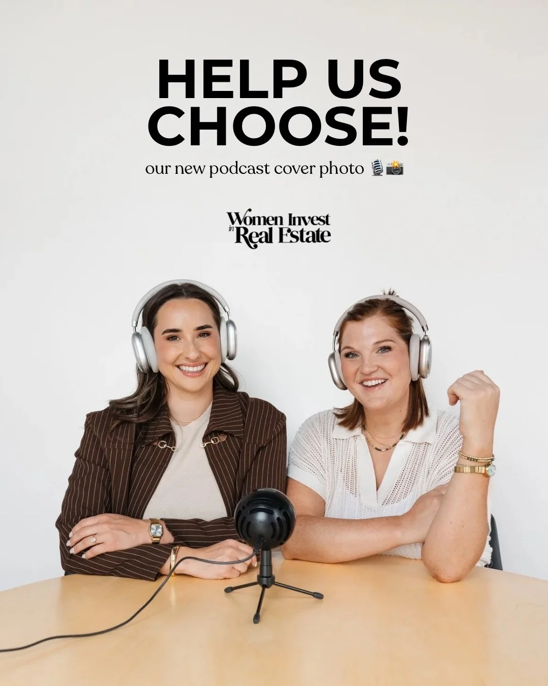 Which option should we use to refresh the Women Invest In Real Estate Podcast cover photo?! 🎙️🎧

#womeninvestinrealestate #realestatepodcast #brandphotos #femalefounders #landlady