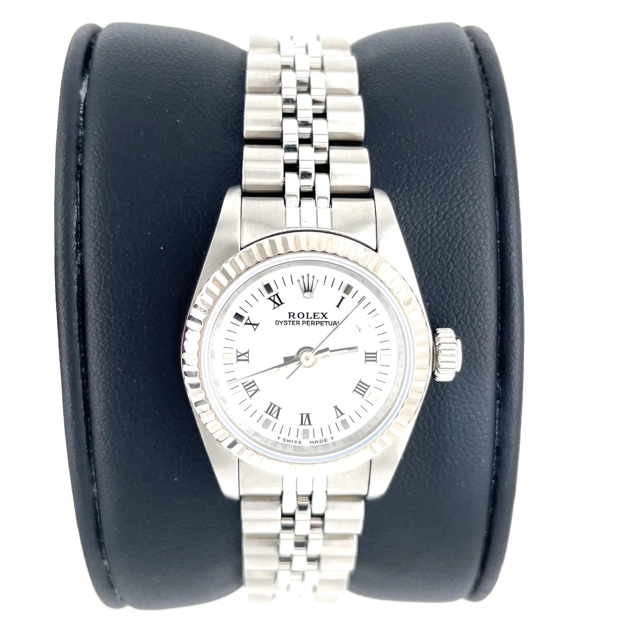 Rolex Datejust 24mm Steel & White Gold Roman Dial Watch