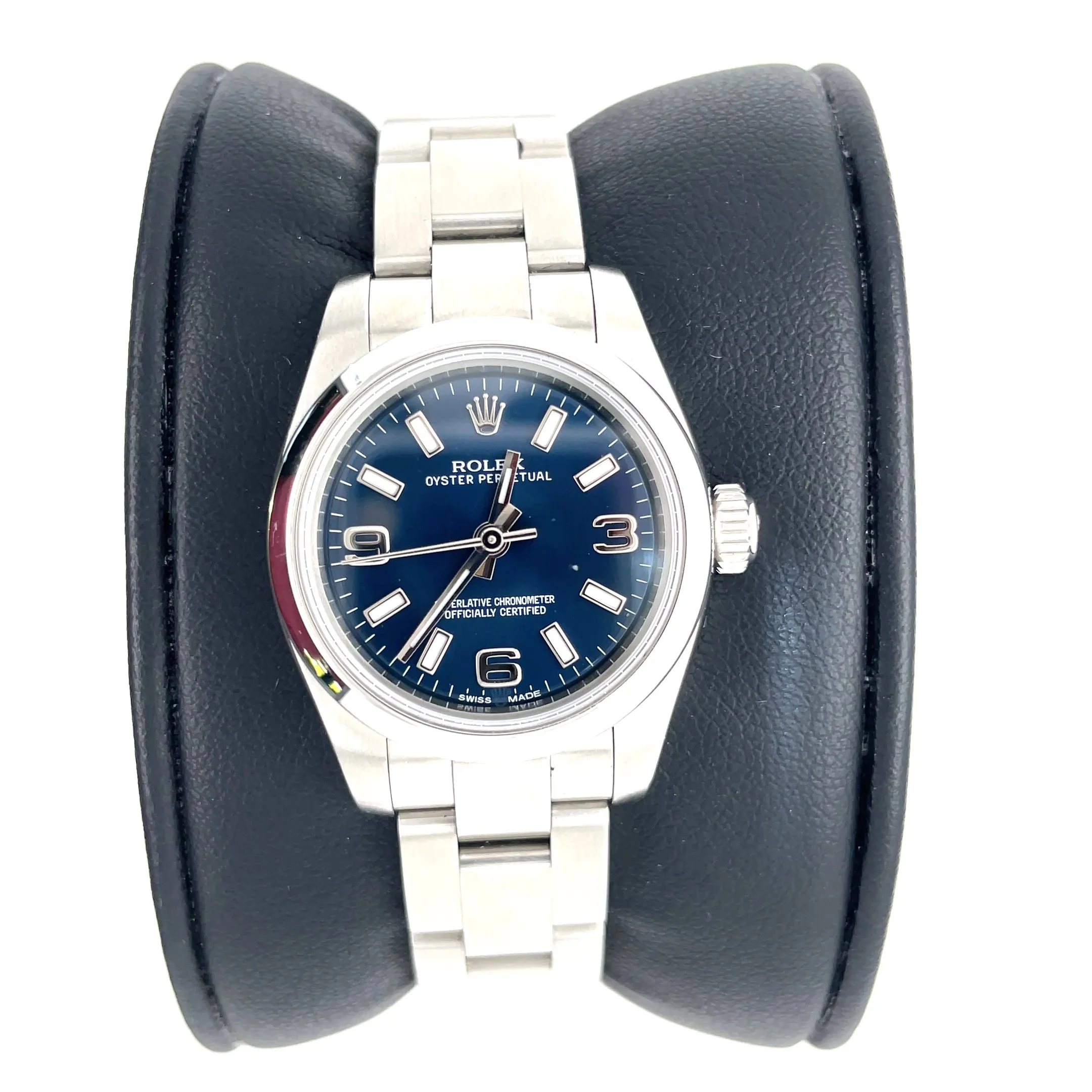 Rolex Oyster Perpetual 176200 – 26mm Blue Dial Watch