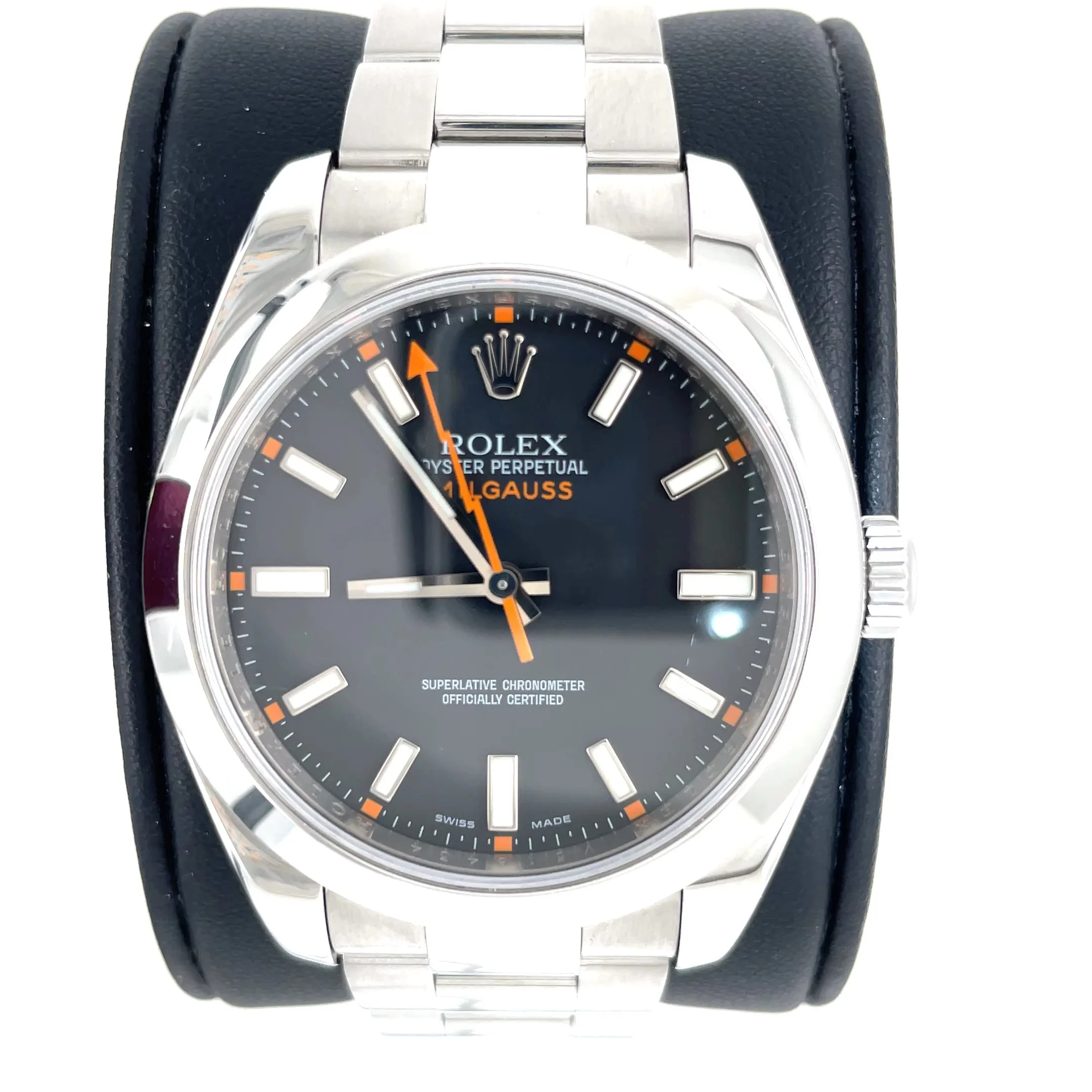 Rolex Milgauss 116400 – 40mm Black Dial Lightning Bolt Watch