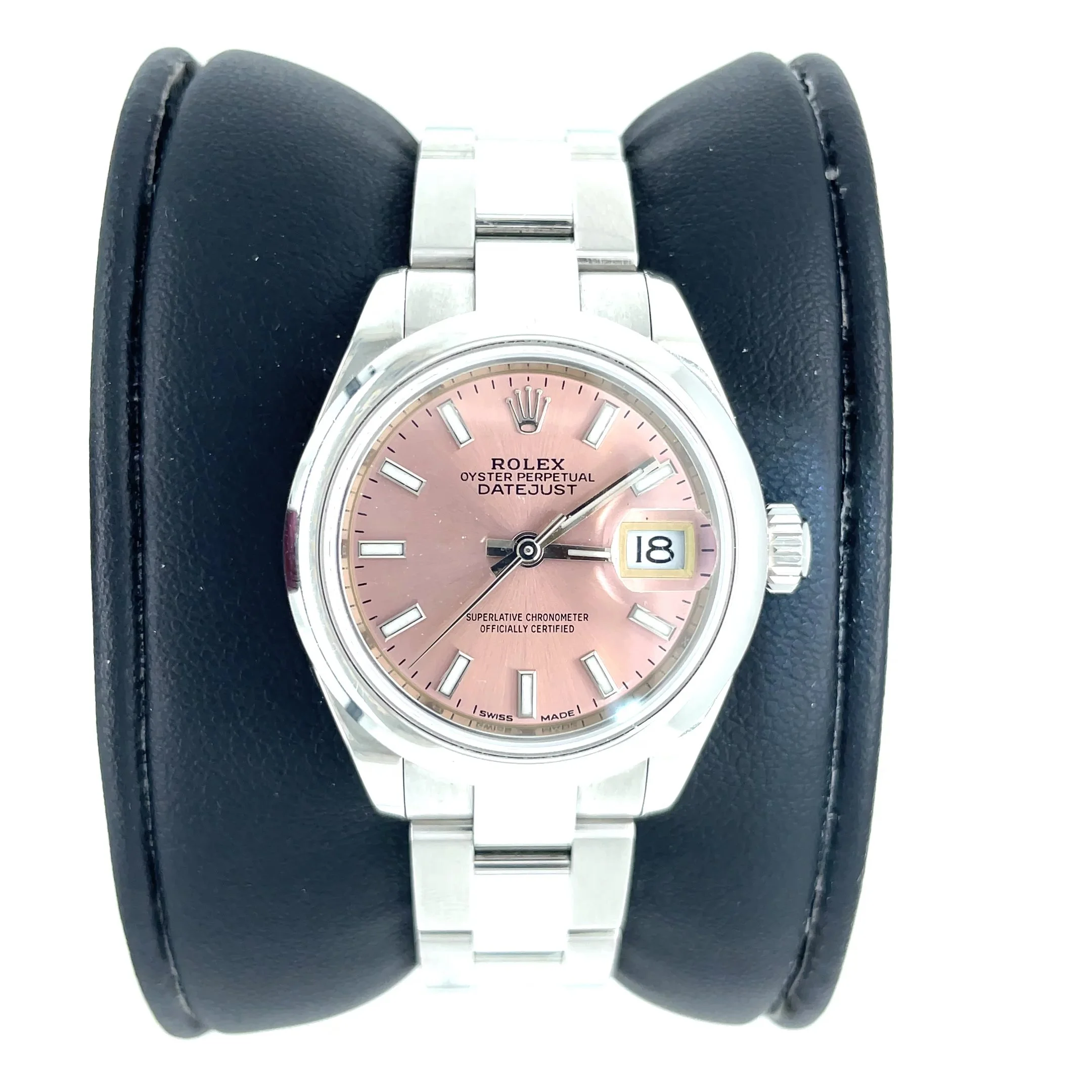 525-00284-Rolex-Datejust-28mm-279160-Steel-Pink-Dial-Smooth-Bezel-Watch-front.jpg