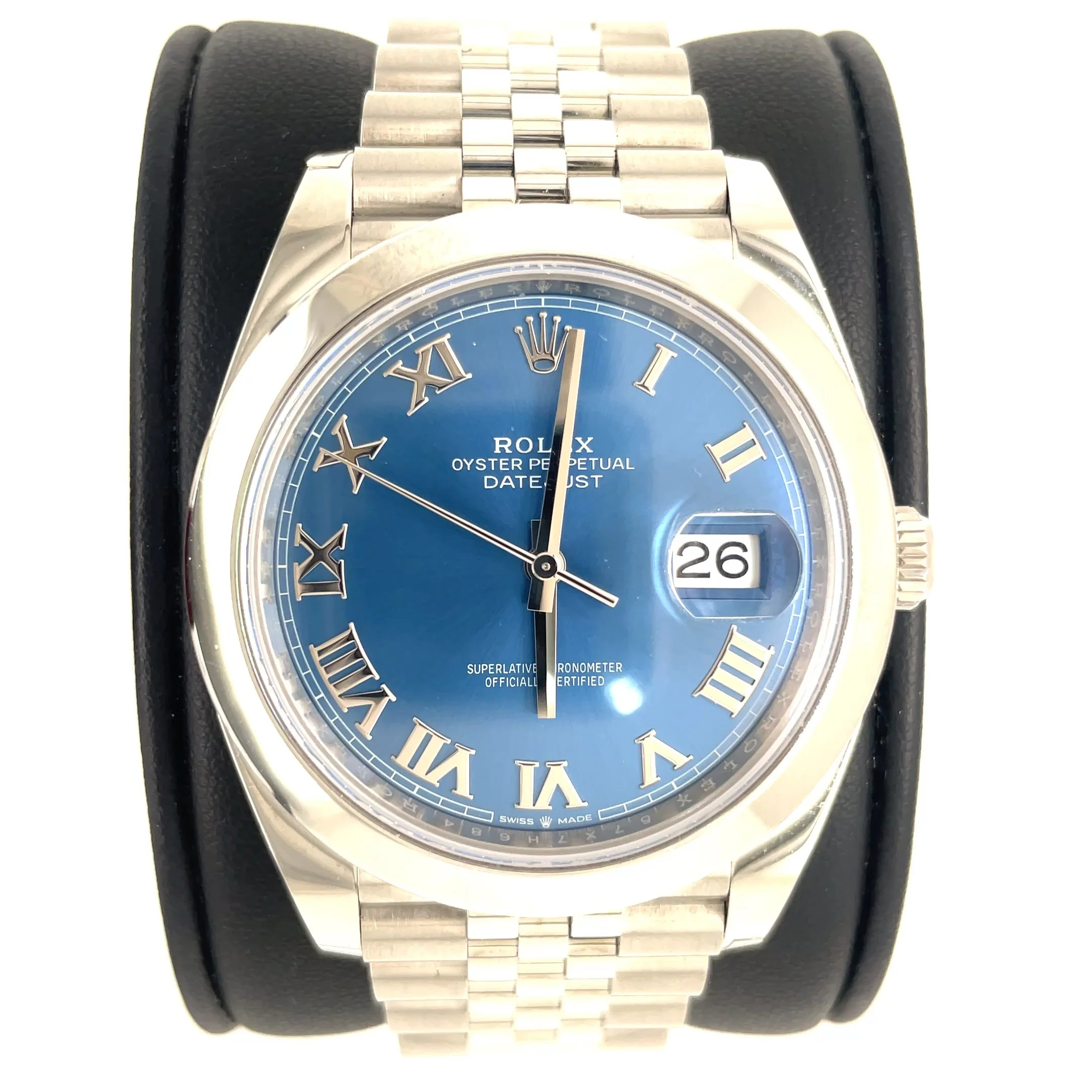 Rolex Datejust – 41mm Stainless Steel Slate Dial Smooth Bezel Watch