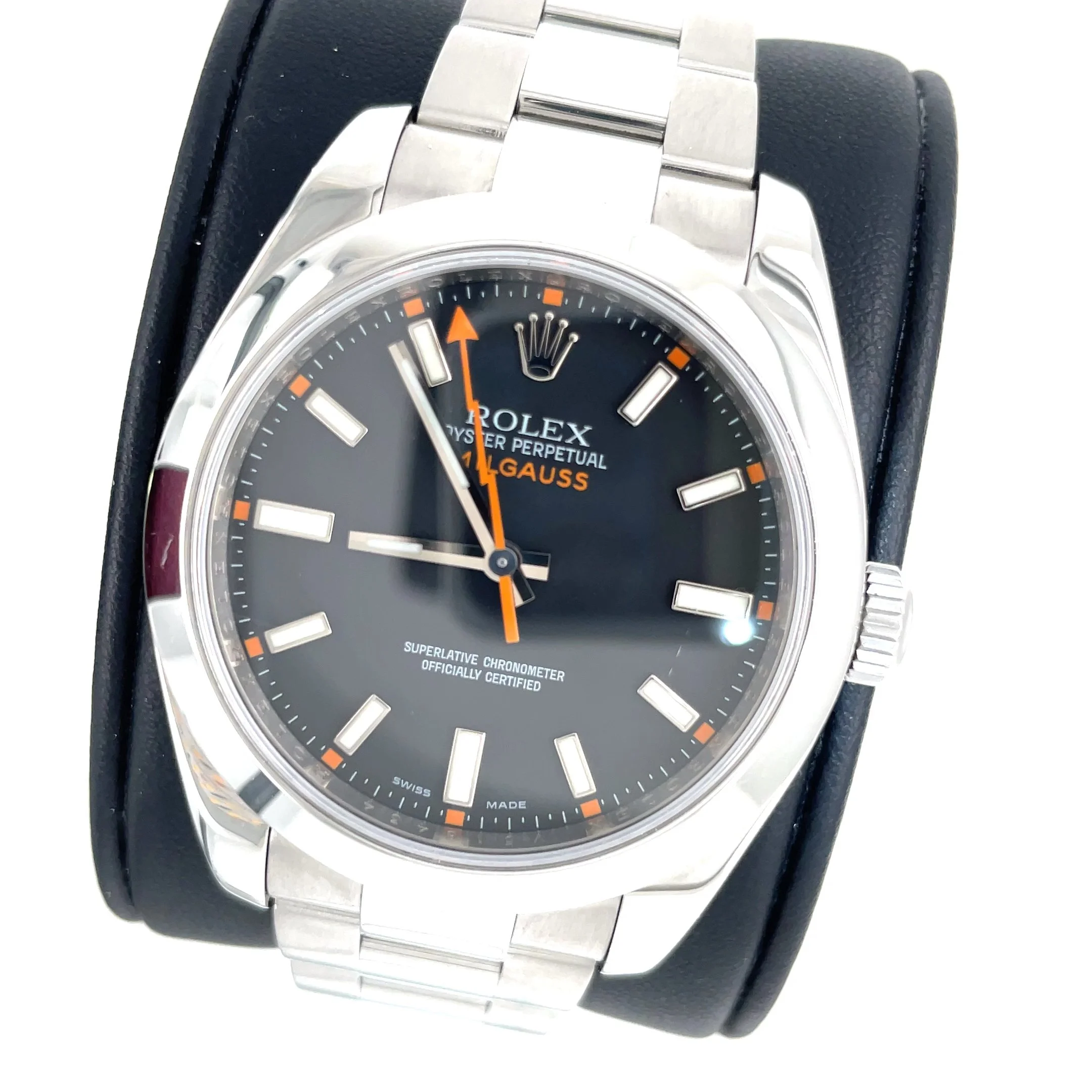 525-00285-Rolex-Milgauss-116400-Black-Dial-Orange-Accents-Steel-Watch-view-2.jpg