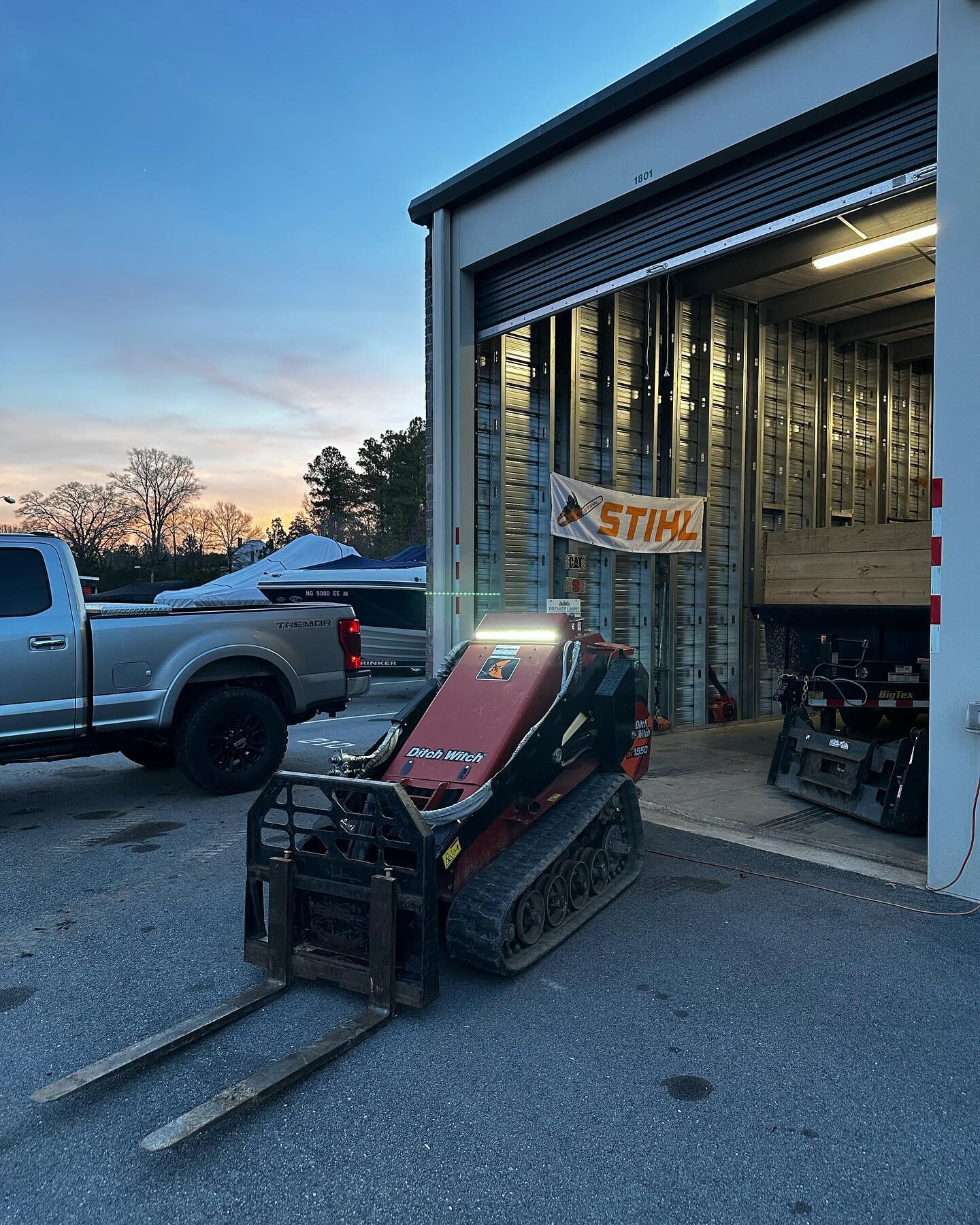 Welcome to the team! This Ditch Witch SK1550 is gonna make a huge impact for our company this year. 

#ditchwitchsk1550 #ditchwitch #thepremierlawnsnc #landscape