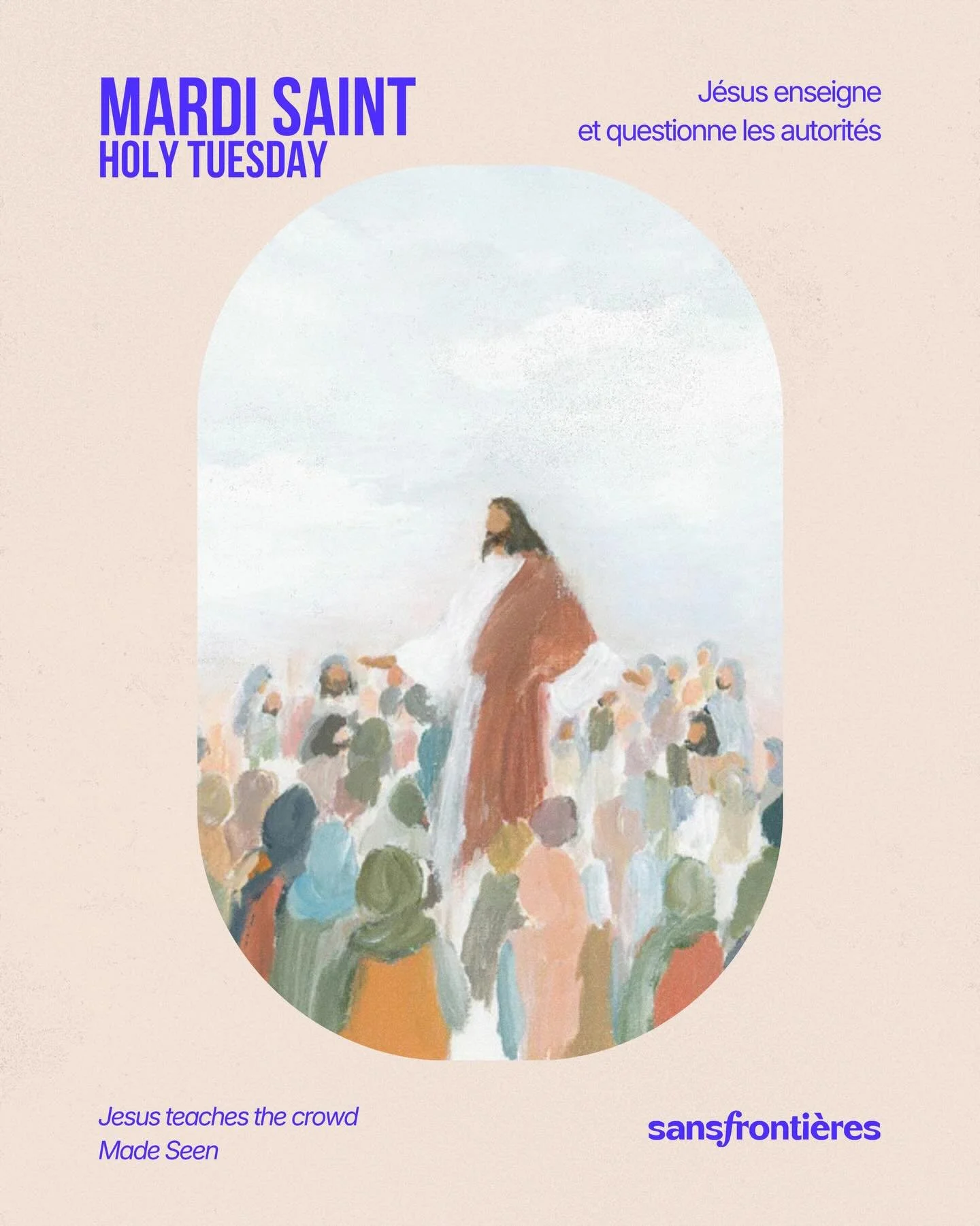 Mardi Saint❤️
La semaine sainte racont&eacute;e &agrave; travers les arts🎨

Versets compl&eacute;mentaires:
Deut&eacute;ronome 6 : 5
L&eacute;vitique 19 : 18
Matthieu 22 : 37&ndash;40