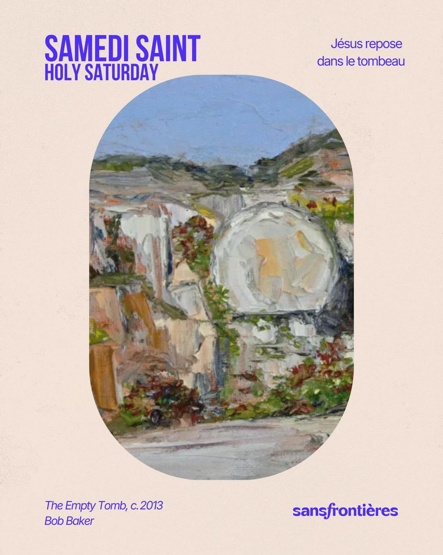 Samedi saint❤️
La semaine sainte racont&eacute;e &agrave; travers les arts🎨

Versets compl&eacute;mentaires:
&Eacute;sa&iuml;e 53 : 8&ndash;9
Psaumes 16:10