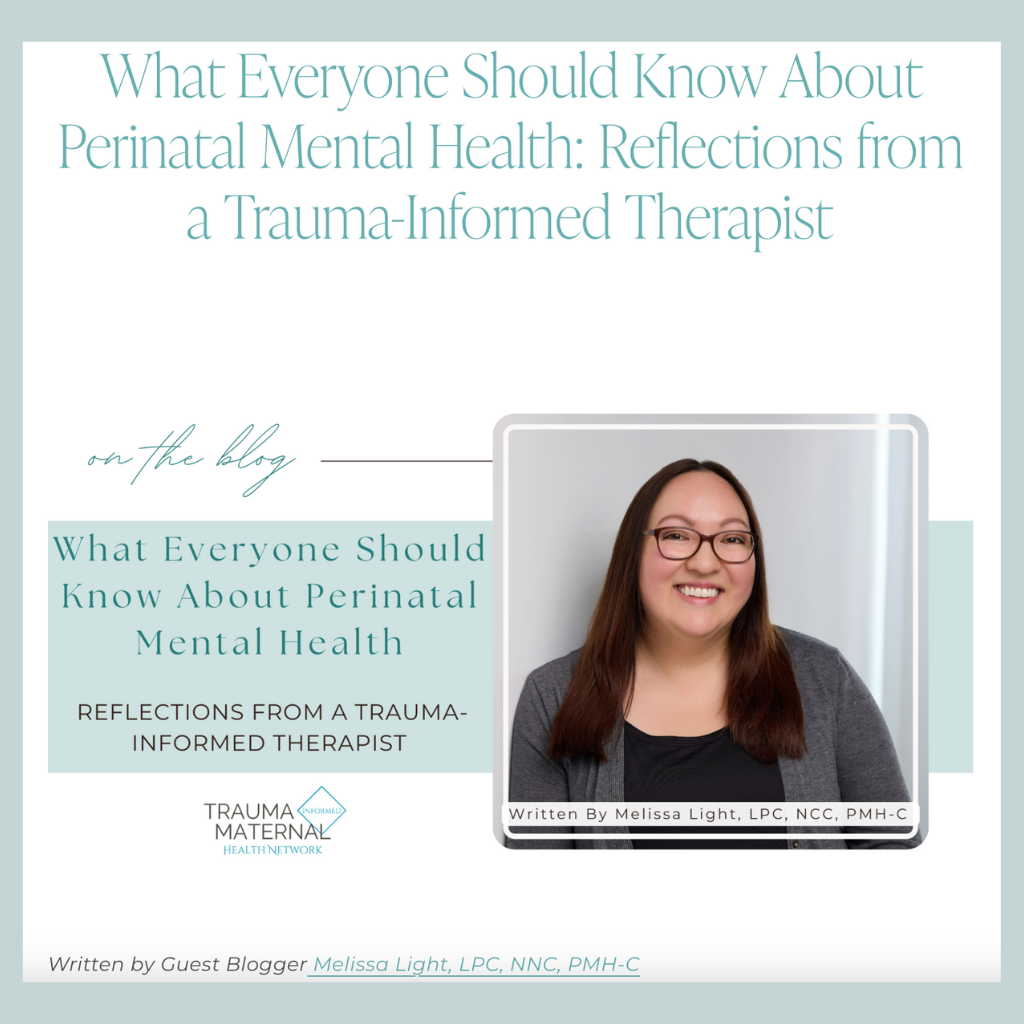 Guest Blog by Melissa Light- What Everyone Should Know About Perinatal Mental Health