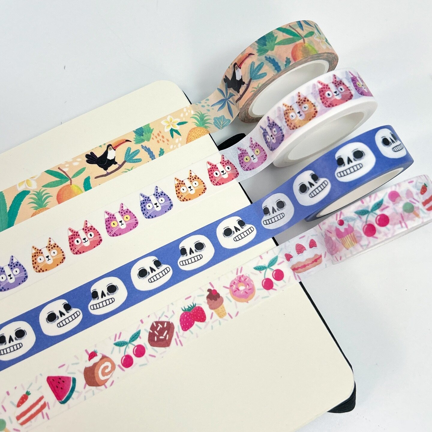 🌟I now have washi tapes with my designs🌟 
These will be available this friday and saturday 1-2.12 at MUJI Christmas market in Kamppi Helsinki 4th floor, open 10-18 both days. Welcome! 😍
🎄
#washitape #washitapeaddict #paperikauppa #washiteippi #mu