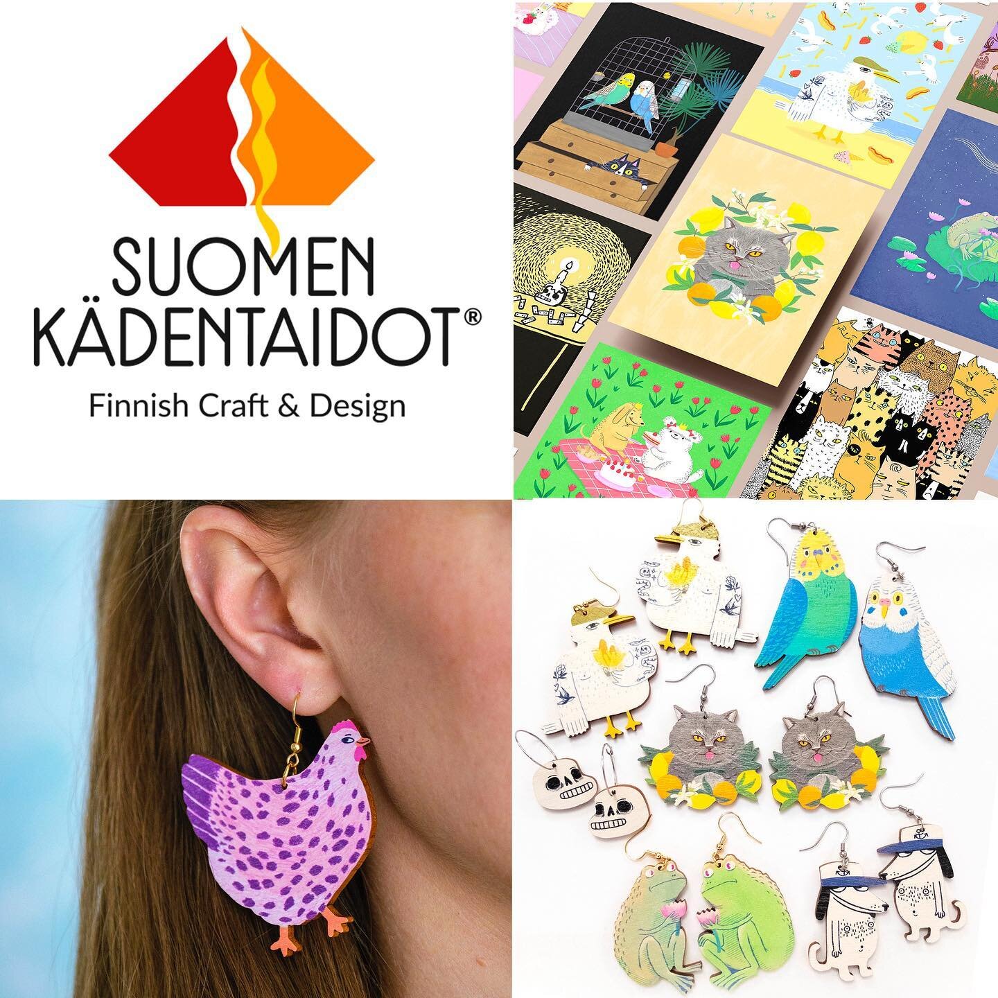 🌟We are in!🌟
Taking part in Suomen k&auml;dentaidot - the biggest art and craft fair in Finland 17-19.11.2013 🌟
Come see us at booth C939 where you will also find the amazing ceramics, art and illustrated products by @eviannaester 😍
.
#suomenk&au