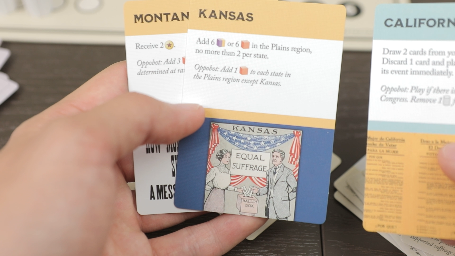 Compete for state cards which give once per game abilities!