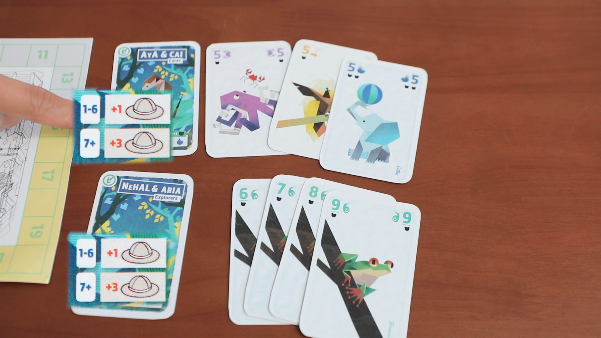 Cooperatively lay down sets or rows