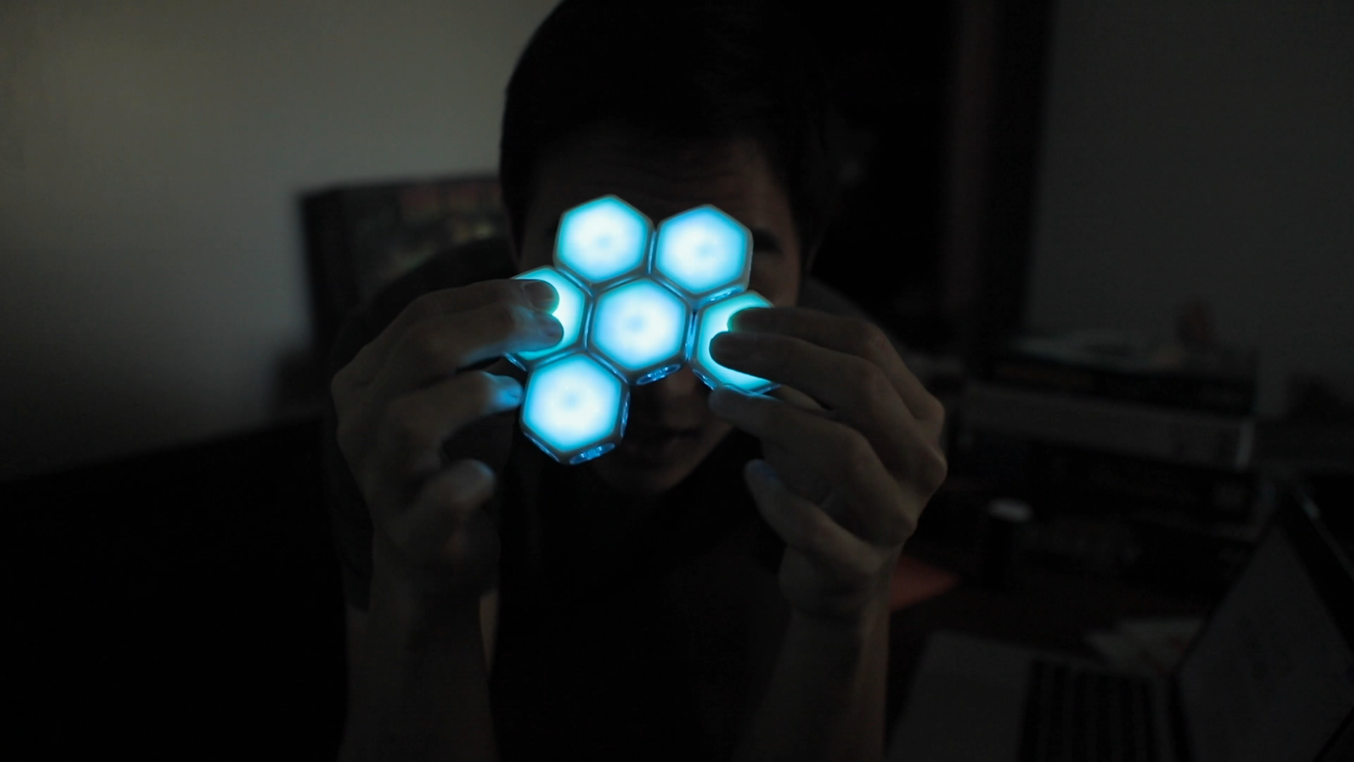 Each hex is filled with tech to light up and interact in countless ways.