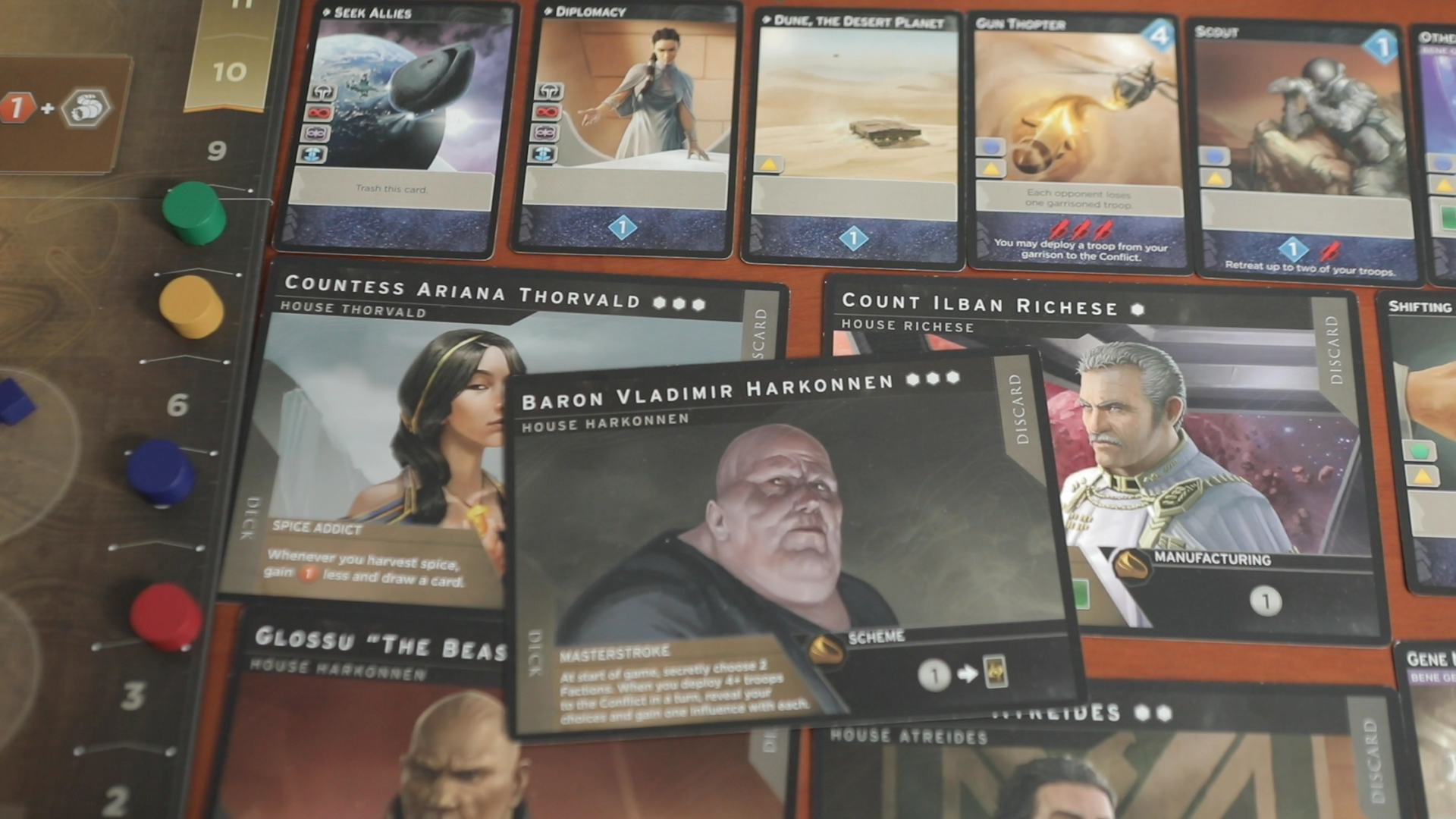 Play as Paul or Baron Harkonnen: they all have their own quirks.