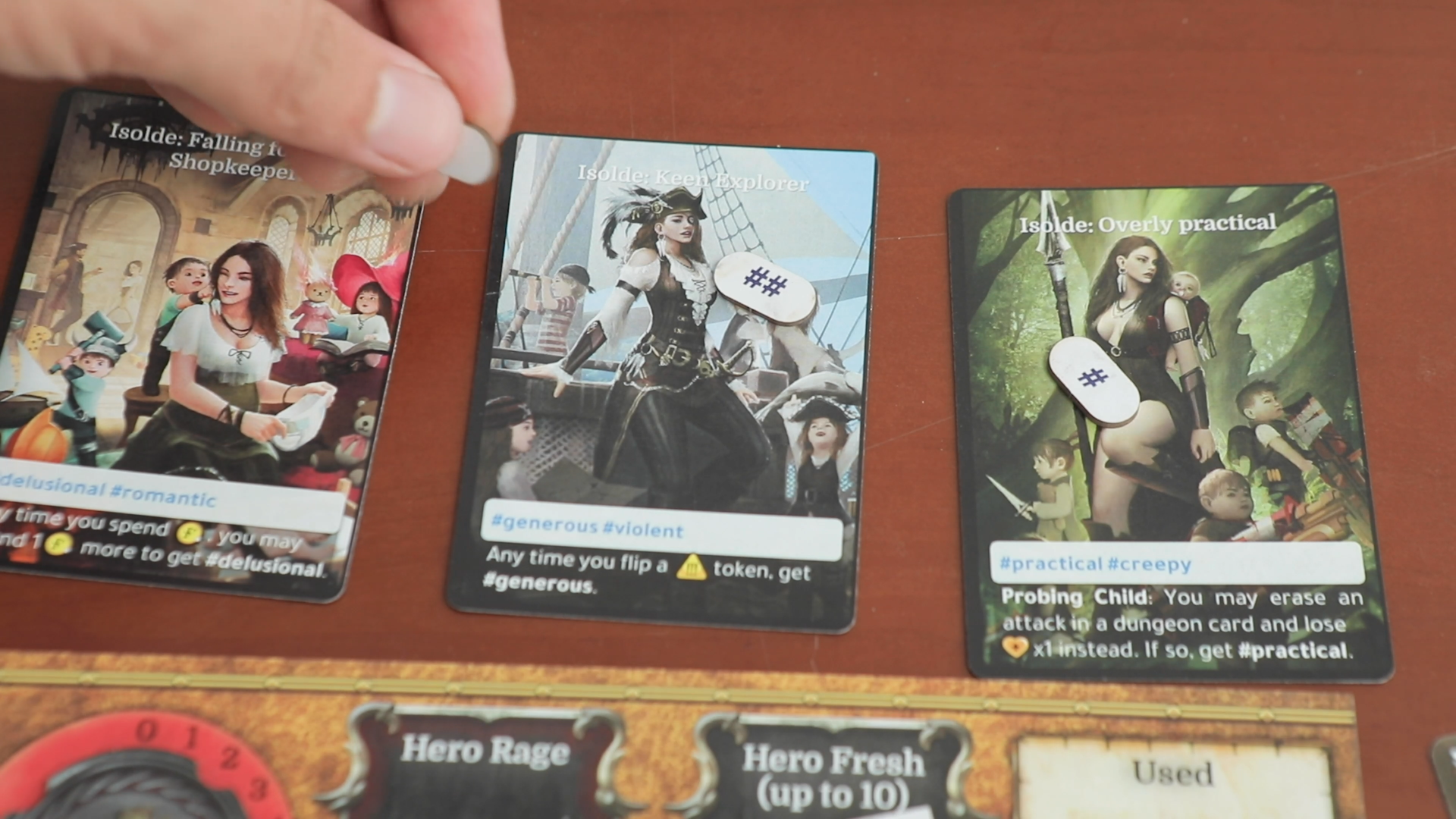 Use tags to progress your character's stats, or 'clout'.
