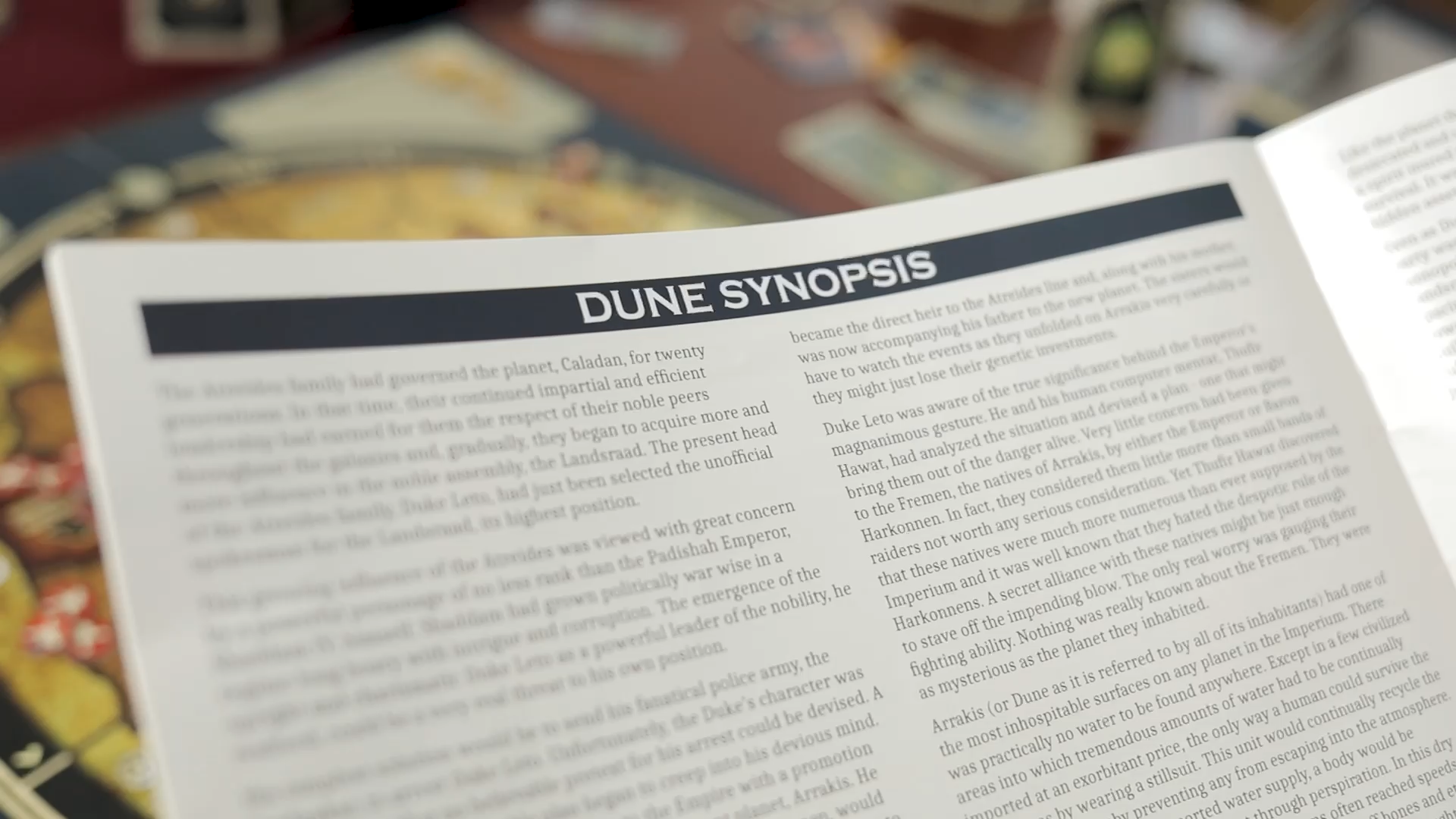 Truly enter the universe of Dune, with incredibly thematic elements everywhere.