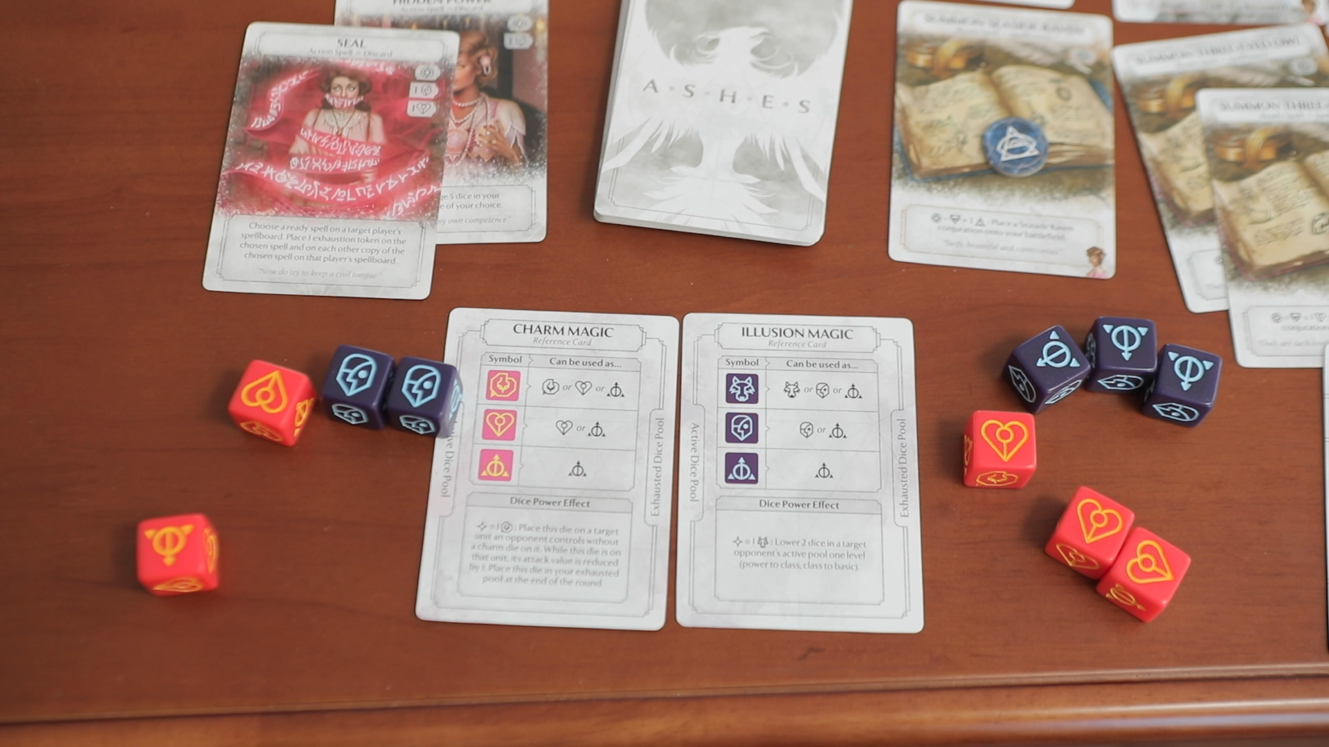 Choose 2 colors, of 5 dice for mana.