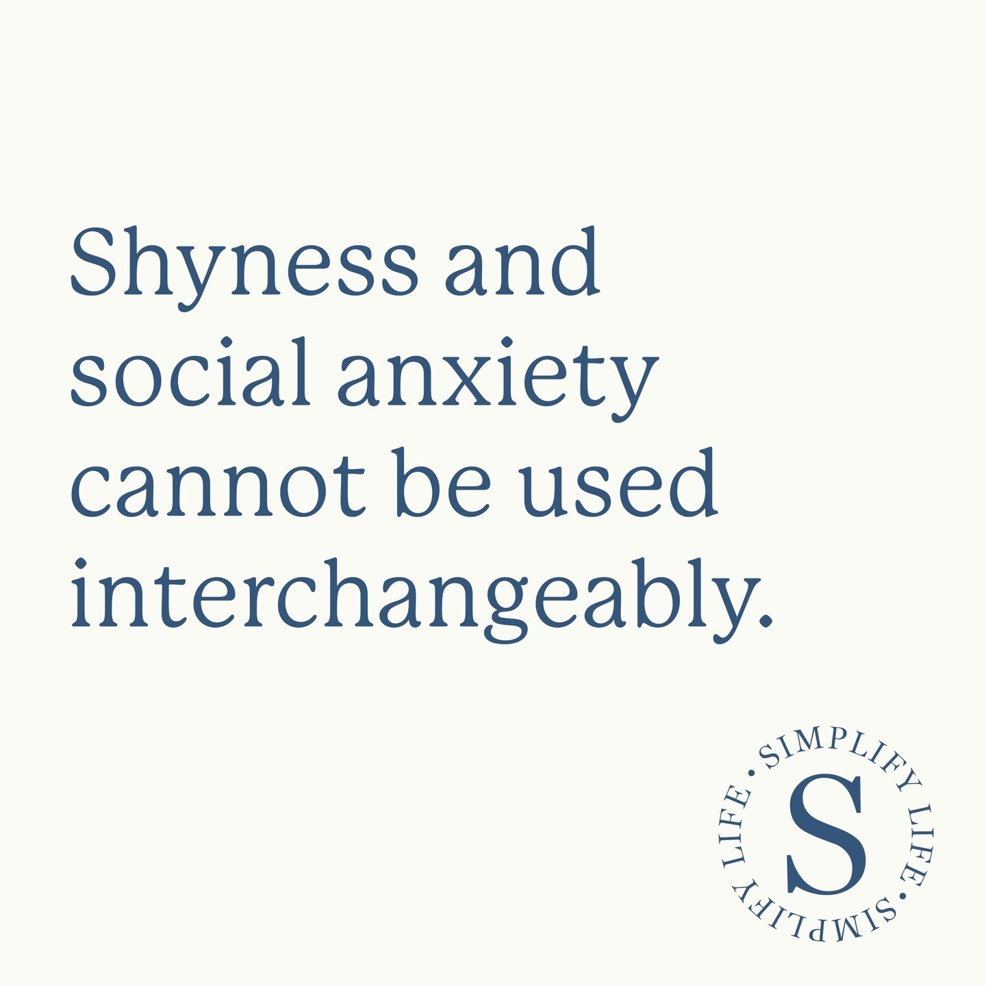As a new school year begins, you may realize your child isn't easily making friends. Maybe they are simply shy, but this could be because he or she may have undiagnosed social anxiety.⁠
⁠
While many characteristics between social anxiety and shyness 