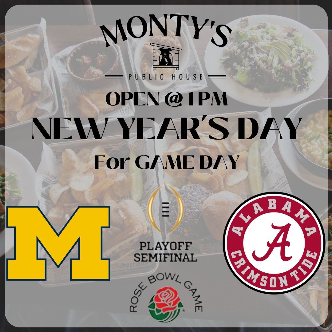 Don't forget!
We're open New Year's Day for the @umichfootball game!