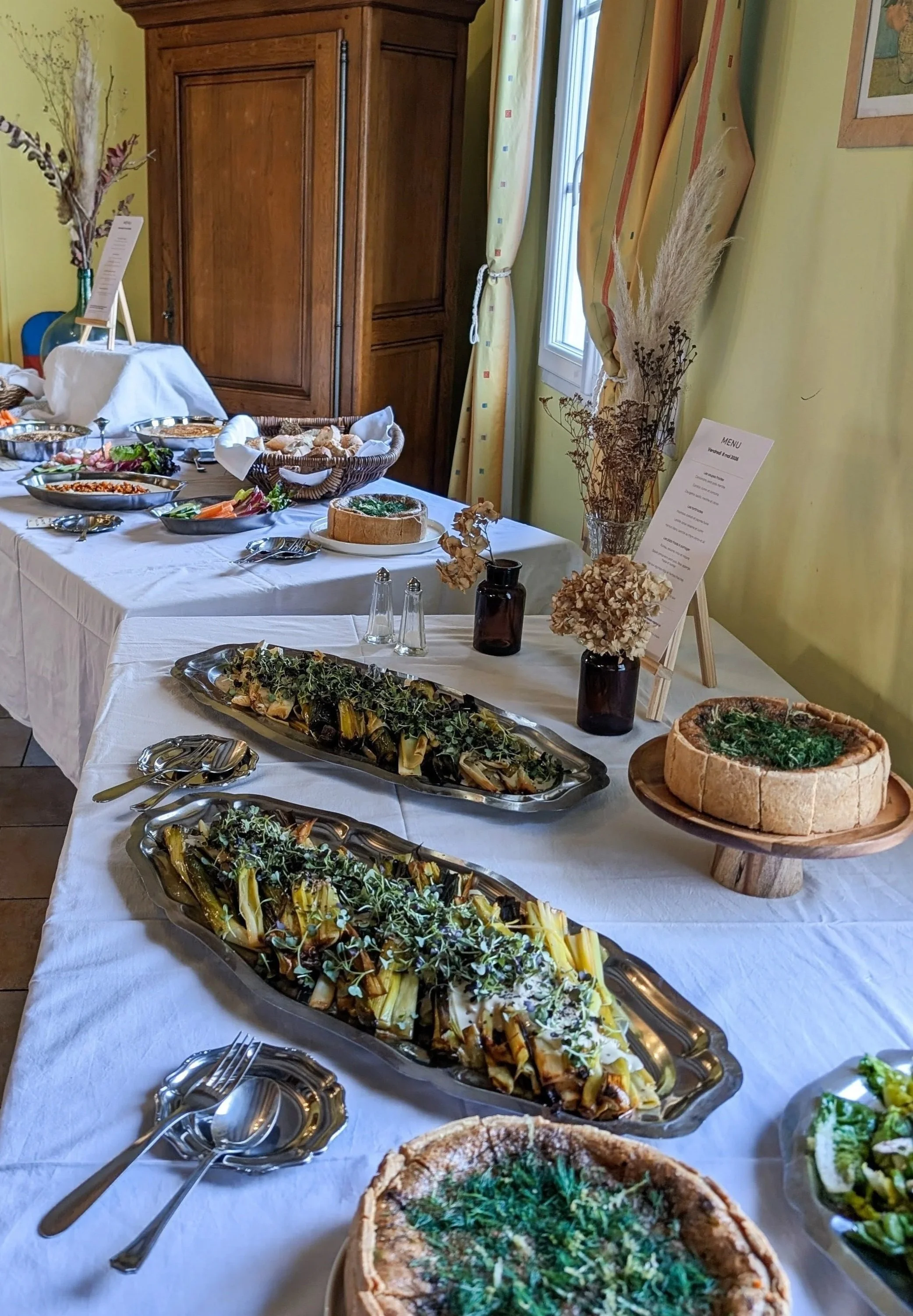 Déjeuner champêtre au Gîte du Verger