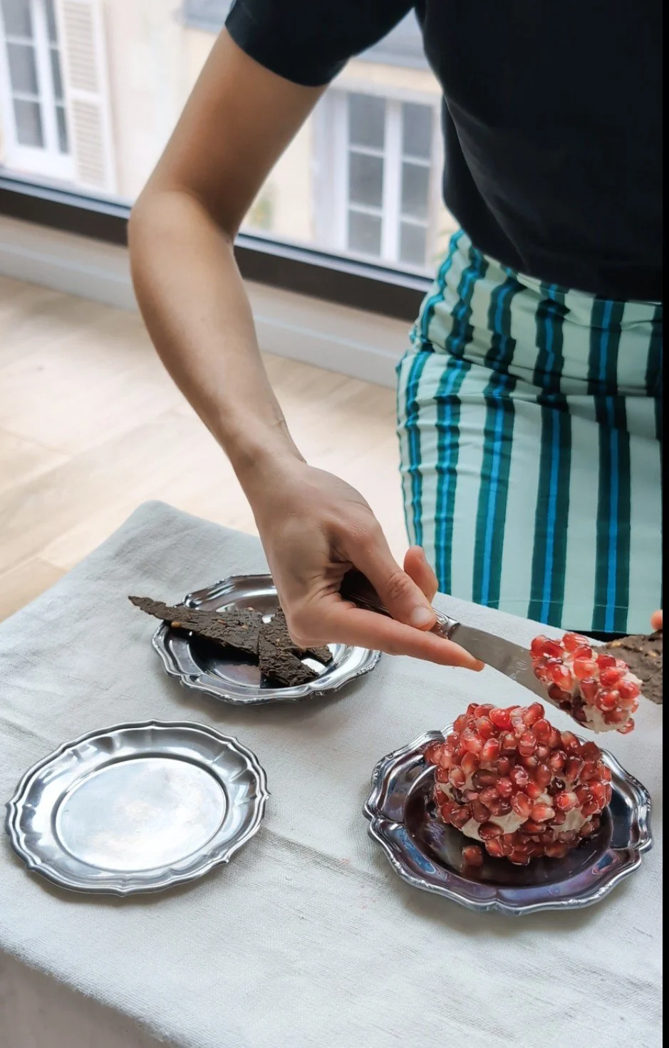 Labneh végétal aux épices et grenade