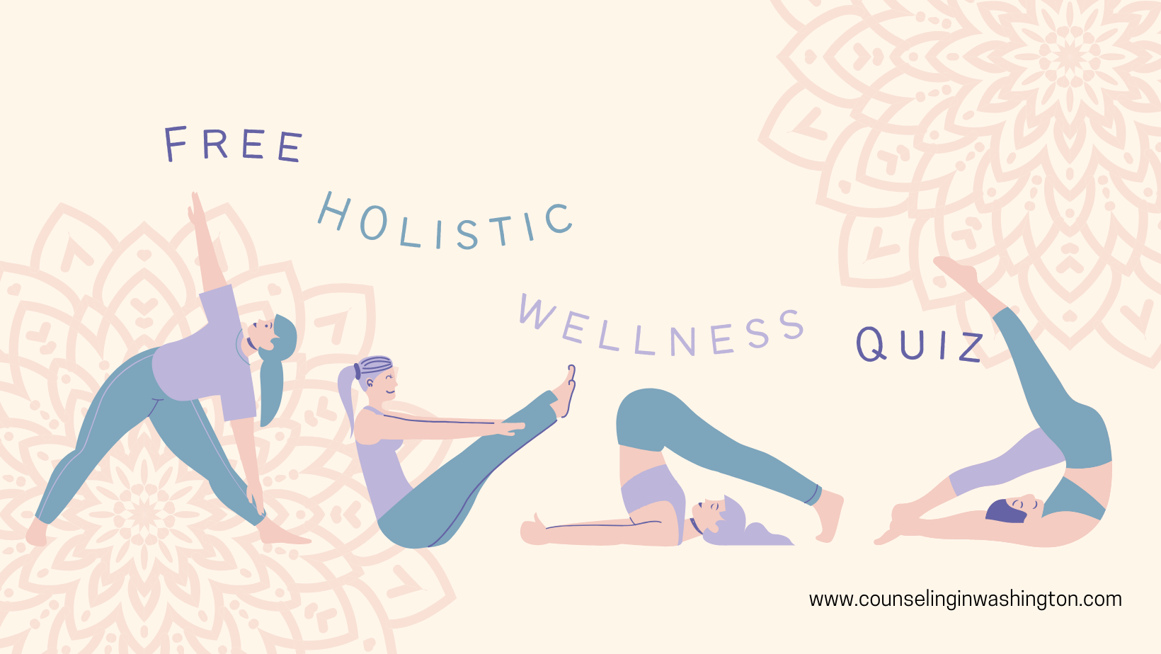 Free holistic health quiz with yoga poses