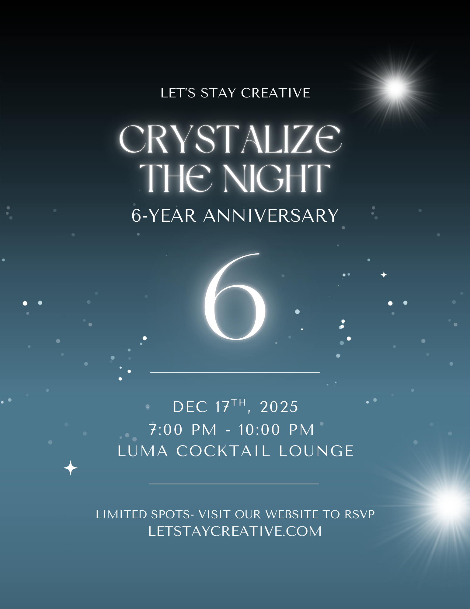 6 Years of Let's Stay Creative Meetup & Mixer!