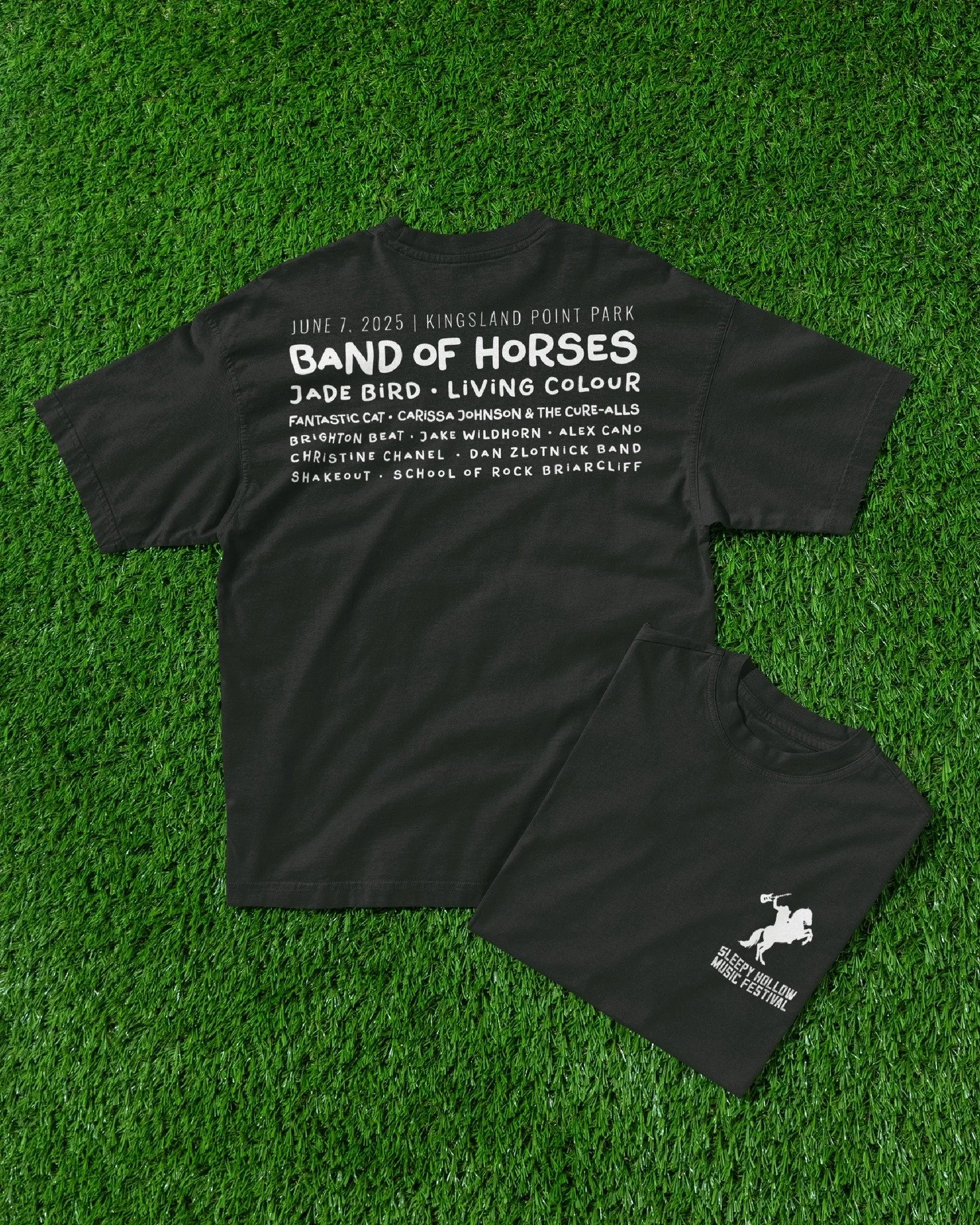 Heads are about to roll on the Hudson!! Only 1 day 'til Sleepy Hollow Music Festival!! 12 bands, 2 stages, 1 epic day, and a whole lotta cool merch &lt;3 #sleepyhollow #westchesterny #festivalmerch
