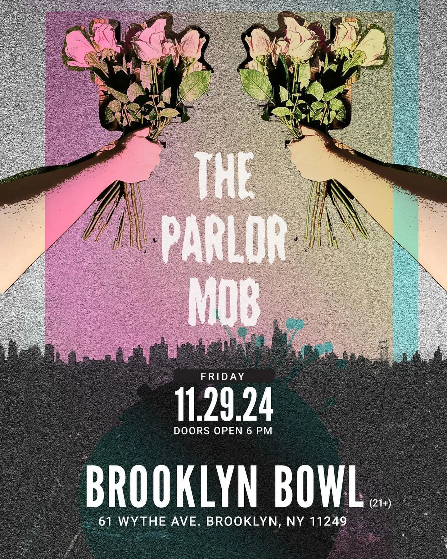 Best projects are always: do whatever you want, make it cool. Tix on sale now for @theparlormob shows @brooklynbowl @the_stone_pony this fall. #posterdesign #posterart #graphicdesign #handmade #logodesigner