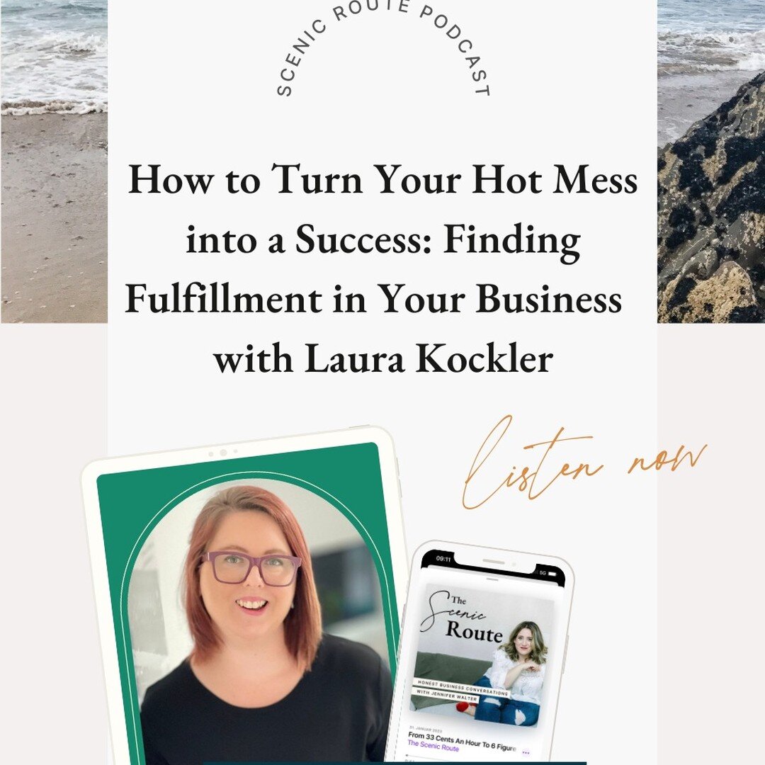 💥 Droppin' like it's hot over here is my guest episode on @itsjenniferwalter Scenic Route podcast! 

We chatted about the often-overlooked topic of mental health in entrepreneurship and its impact on our success. 

Check out my episode and then go t