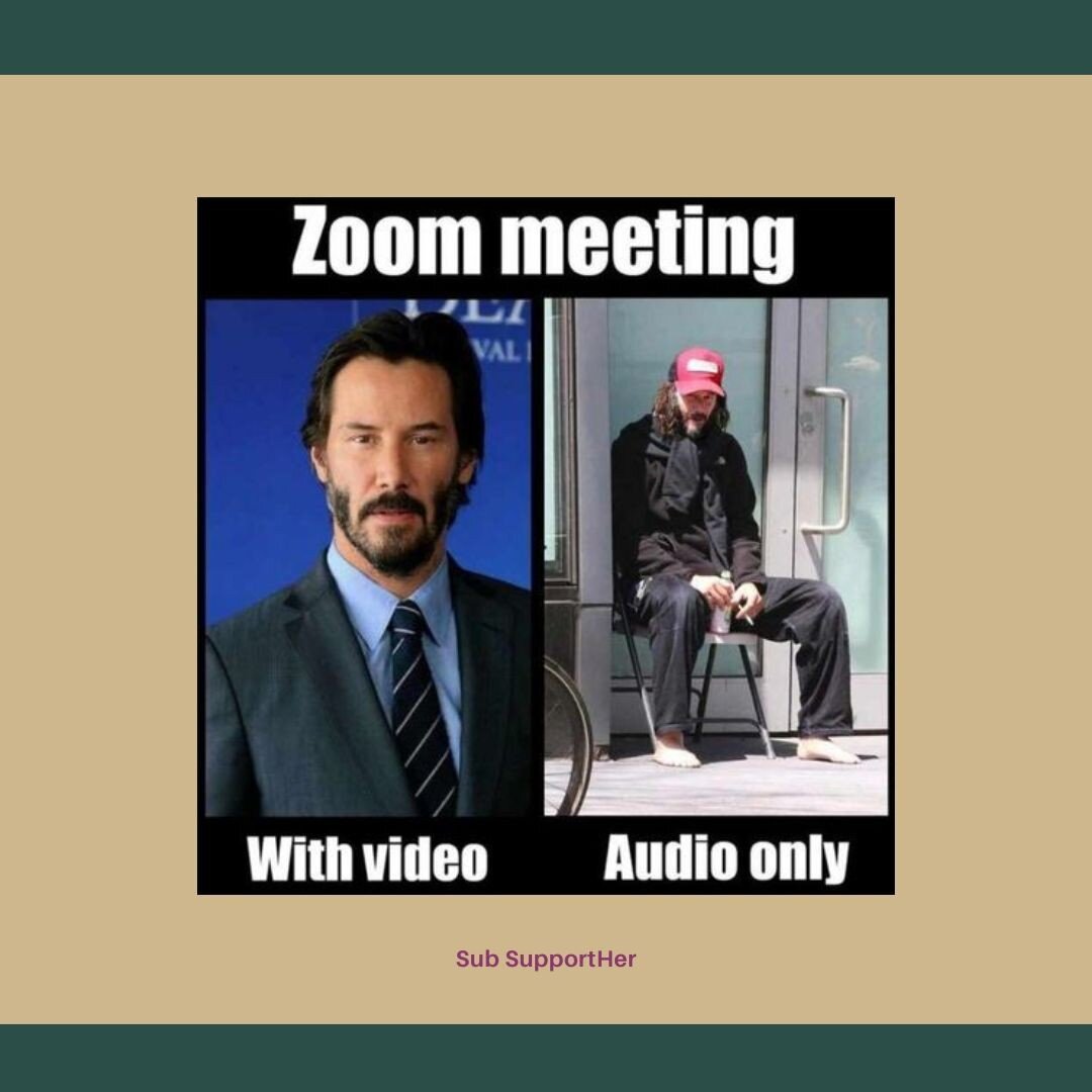 Facts! 

In all honesty, you'll probably get a little bit of both Keanus with me!

#entrepreneurship #freelancing #zoommeeting #videocall #smallbusinessowners #memes #businessmemes