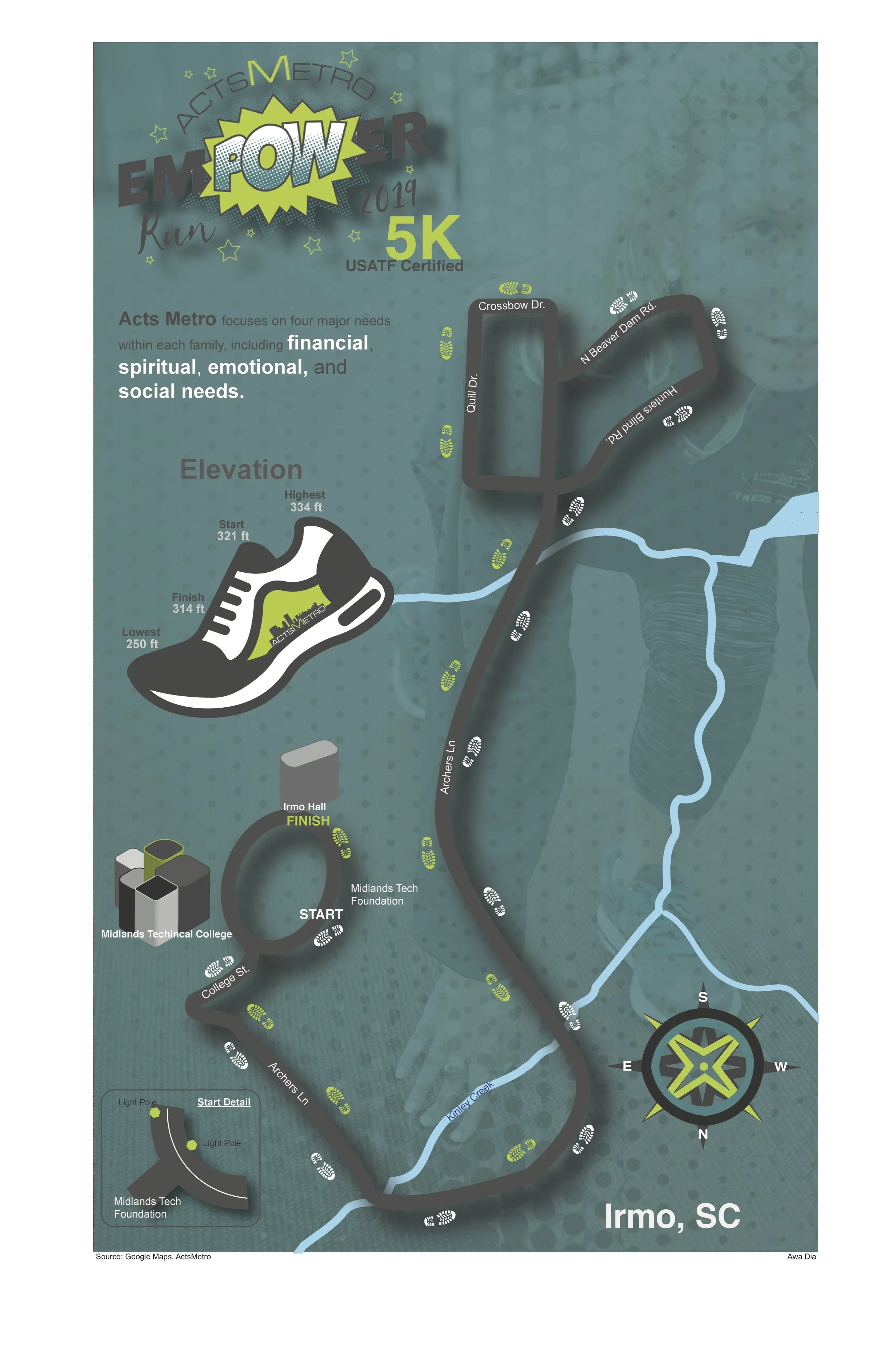 Empower 5K Map