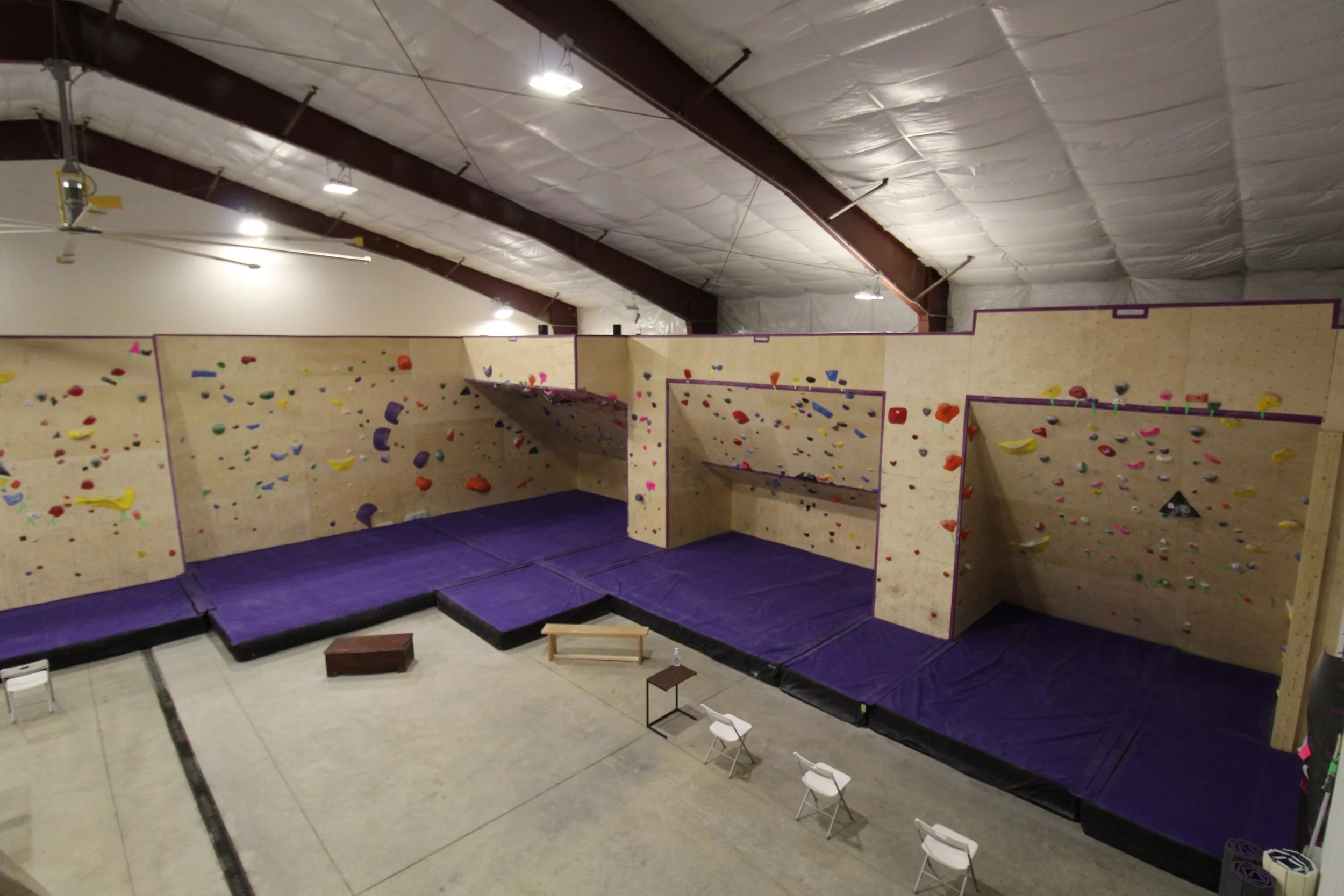 Overhead view of empty gym 1