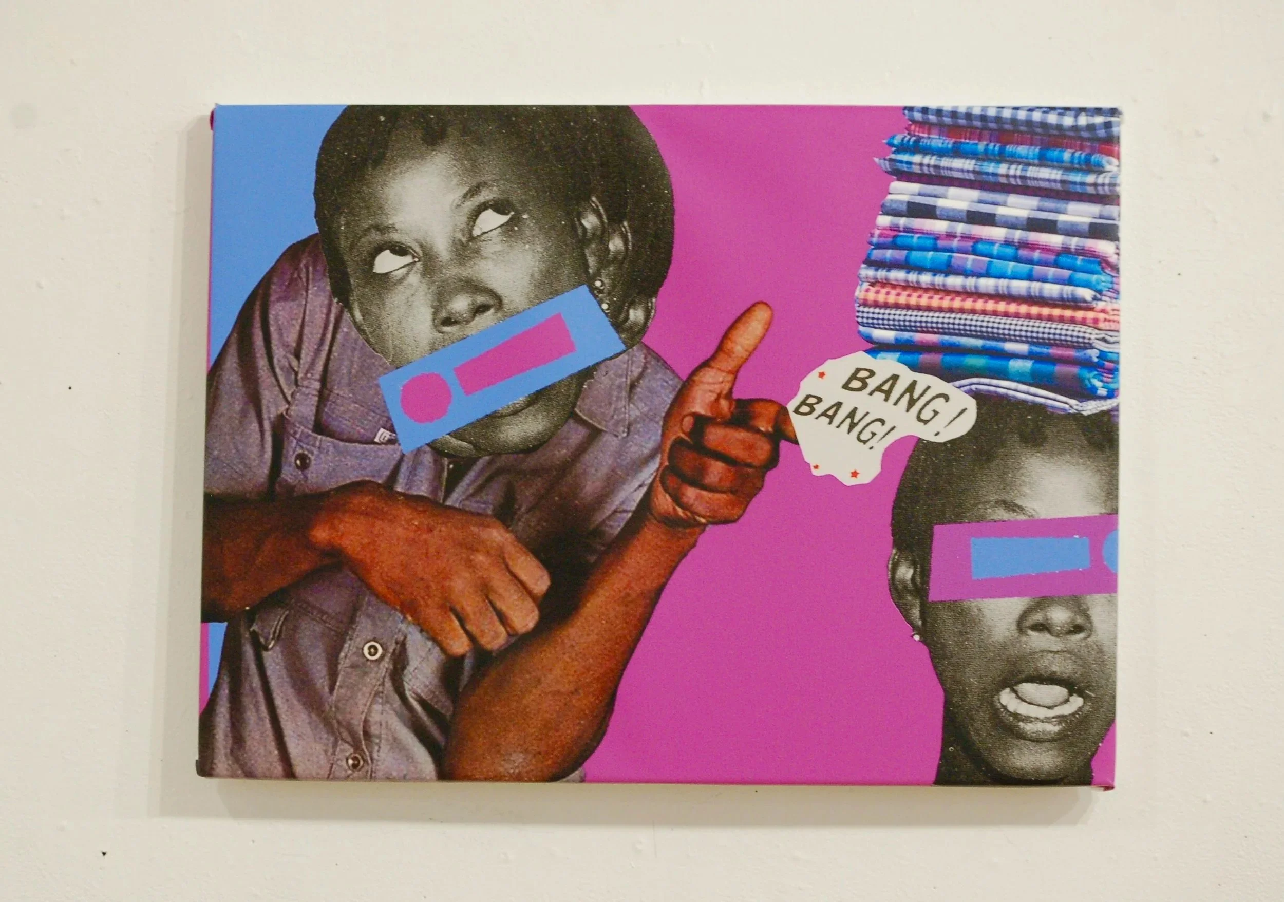 Bang Bang, 2025
Digital Collage on Canvas